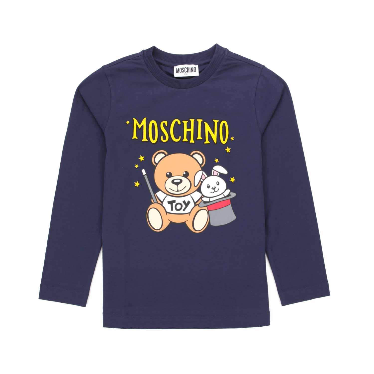 T-SHIRT LUNGA TEDDY BEAR BLU BAMBINO - annameglio.com abbigliamento moda