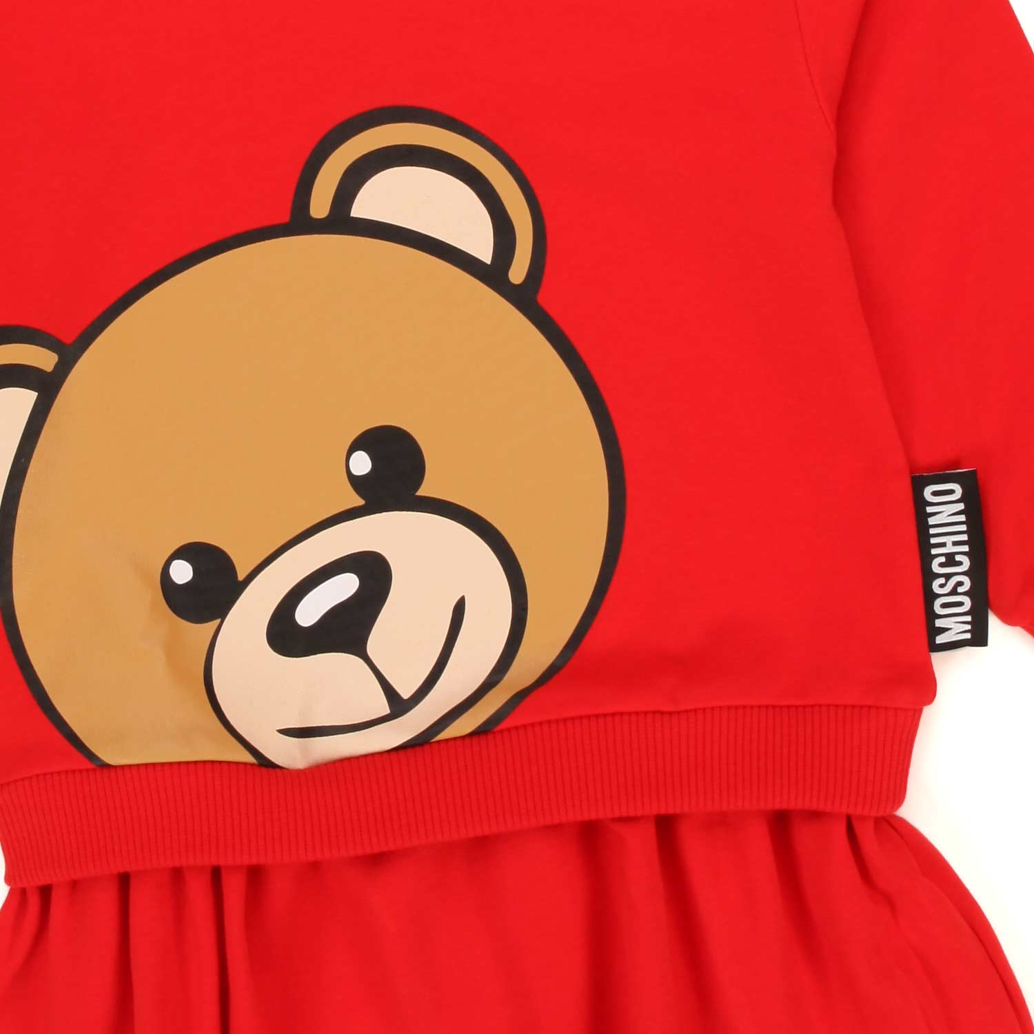MINI ABITO TEDDY BEAR ROSSO BEBÈ E BAMBINA - annameglio.com abbigliamento moda
