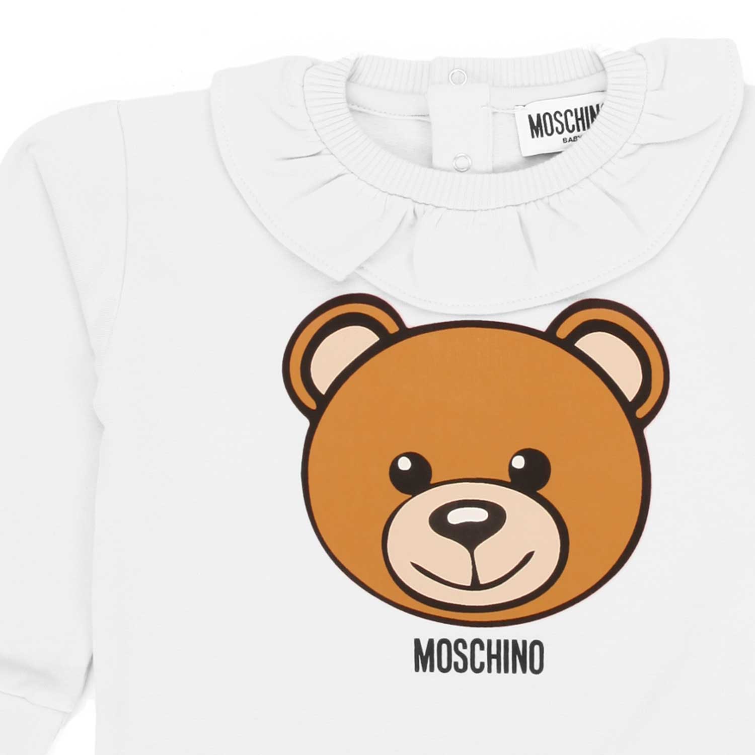 FELPA TEDDY BEAR BIANCO LATTE BIMBA - annameglio.com abbigliamento moda