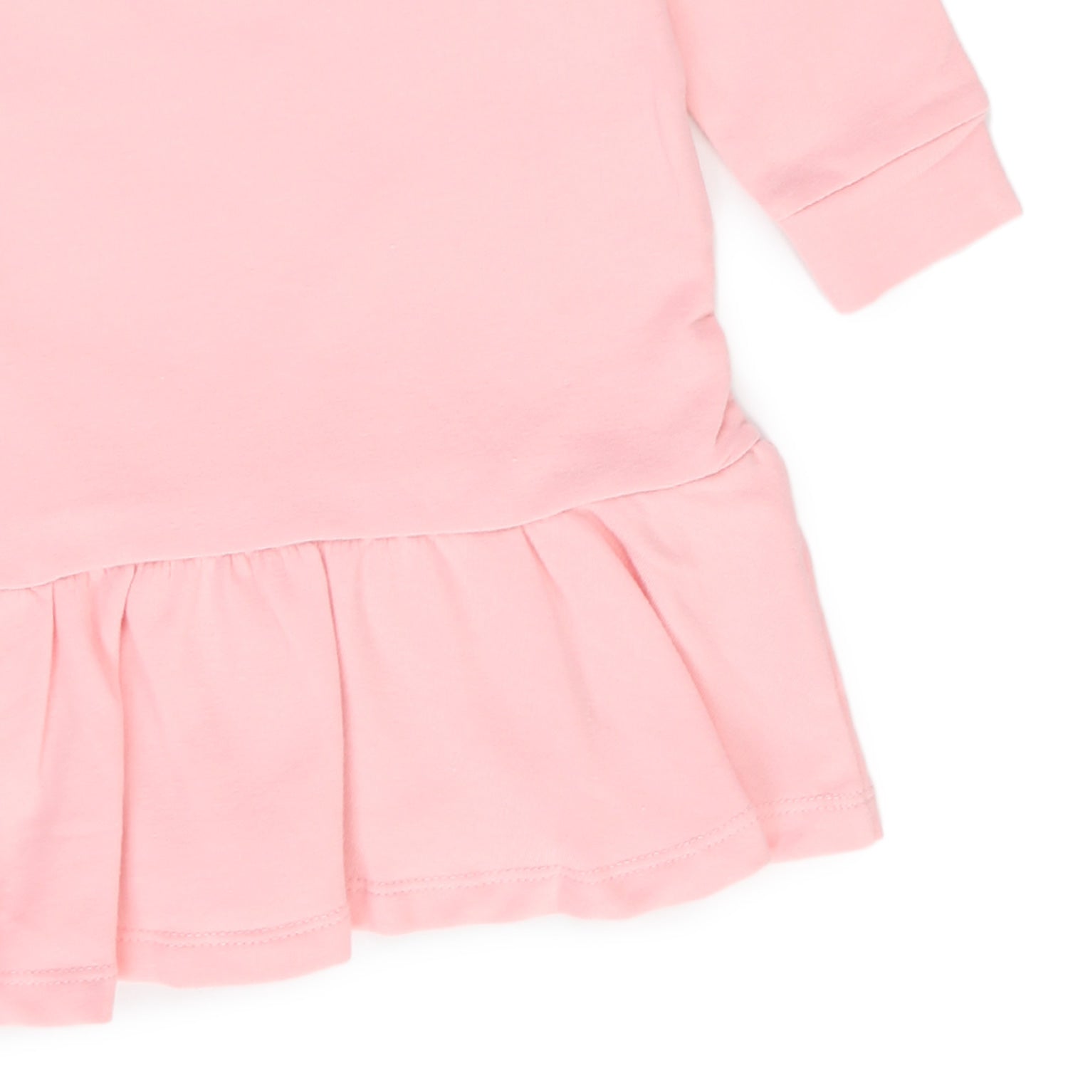MINI ABITO IN FELPA ROSA BEBÈ E BAMBINA - annameglio.com abbigliamento moda