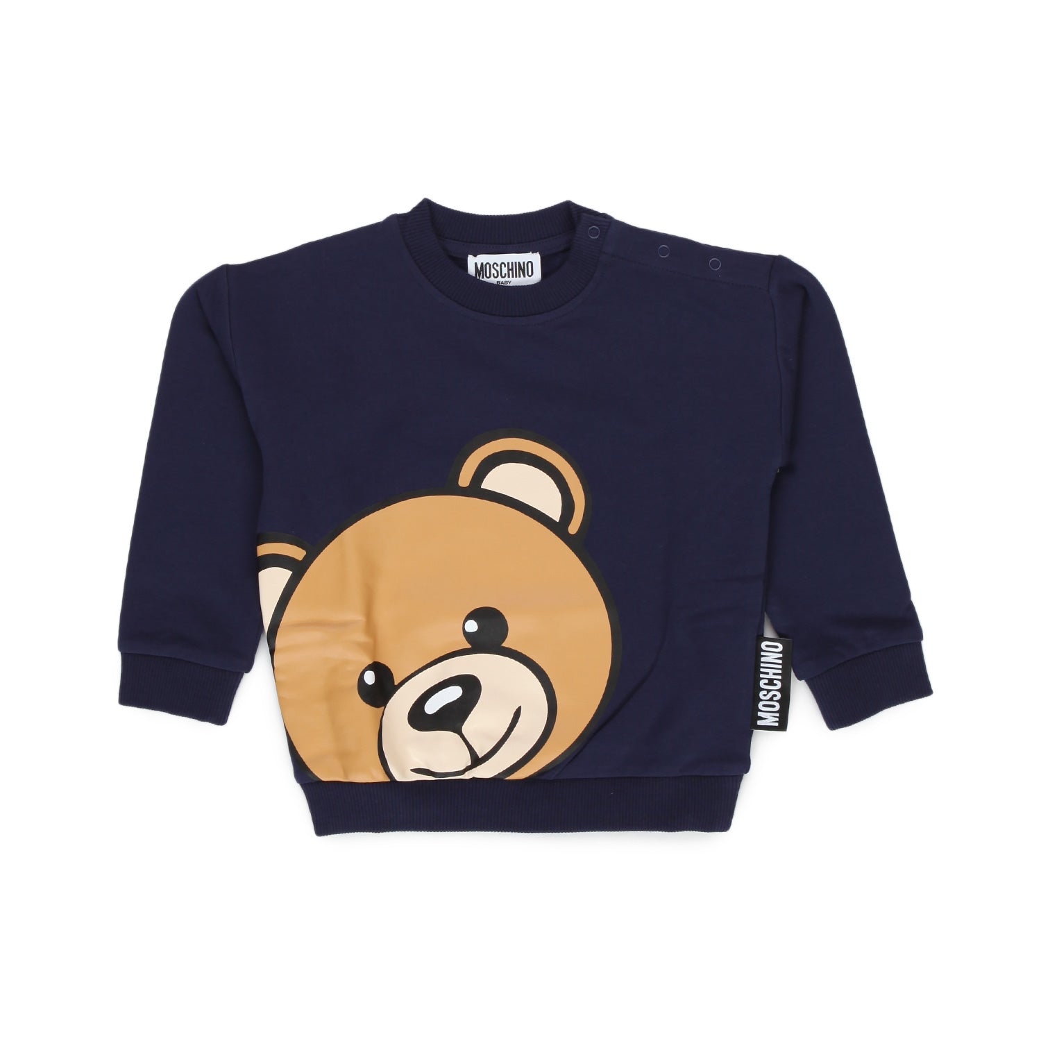FELPA TEDDY BEAR BLU BABY UNISEX - annameglio.com abbigliamento moda