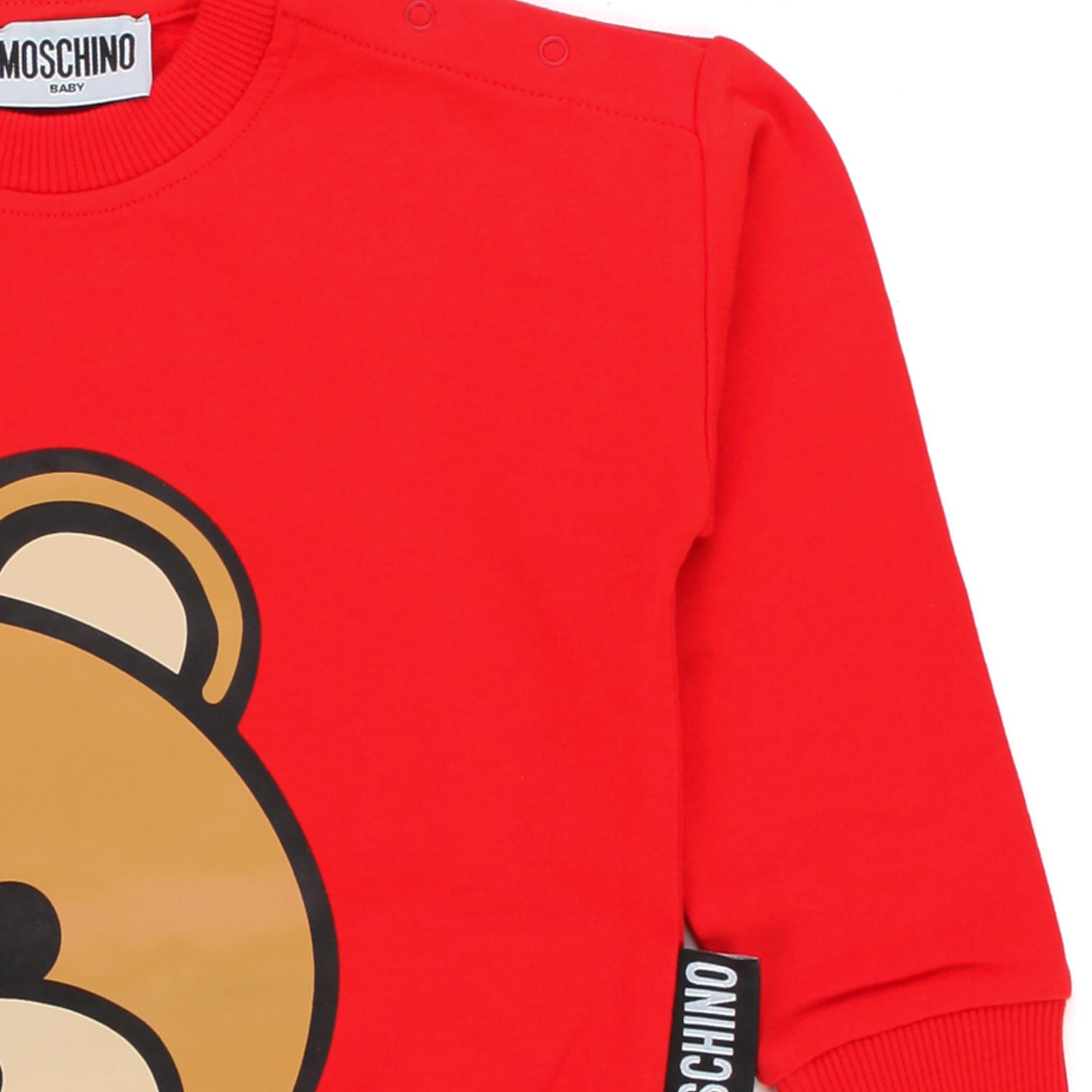 FELPA ROSSA UNISEX CON ORSETTO - annameglio.com abbigliamento moda