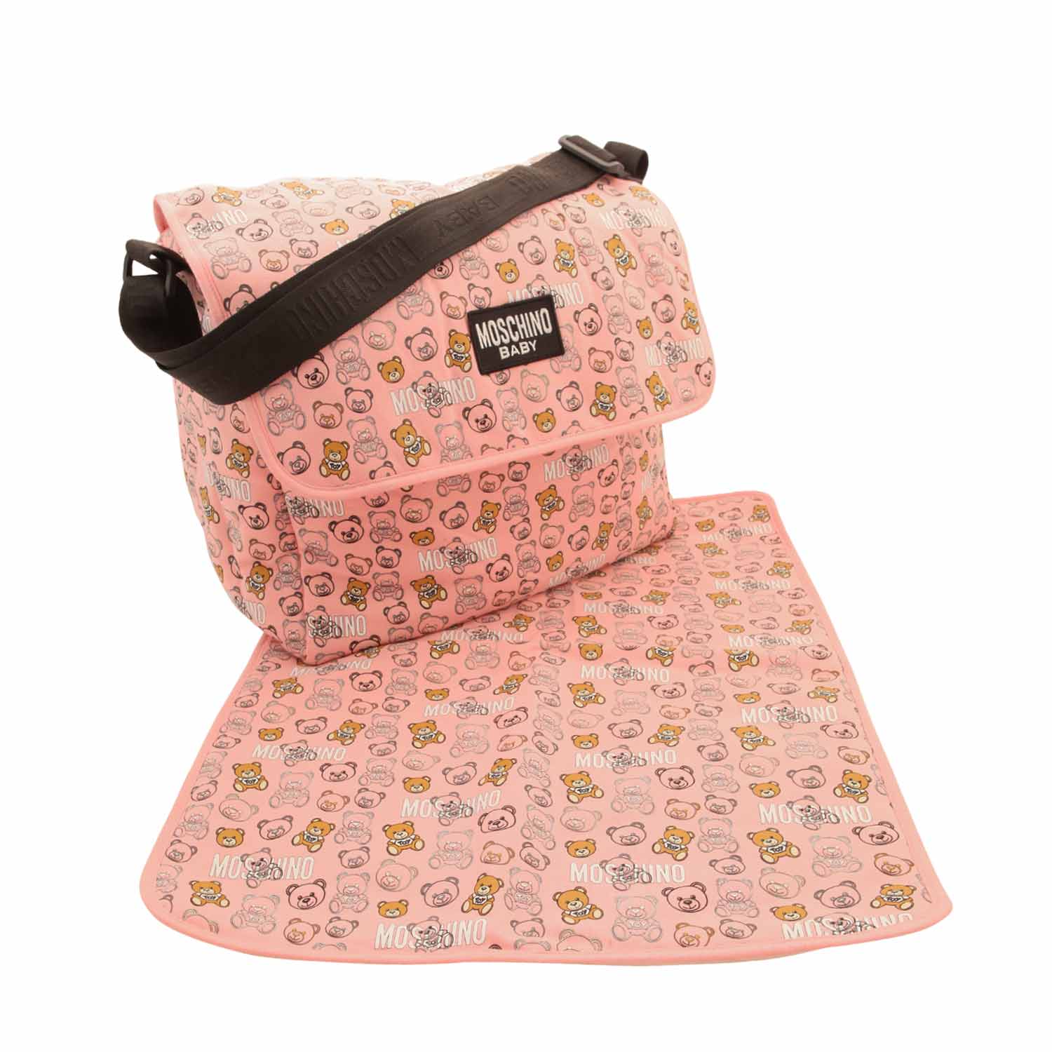 BORSA FASCIATOIO ROSA CON ORSETTI - annameglio.com abbigliamento moda