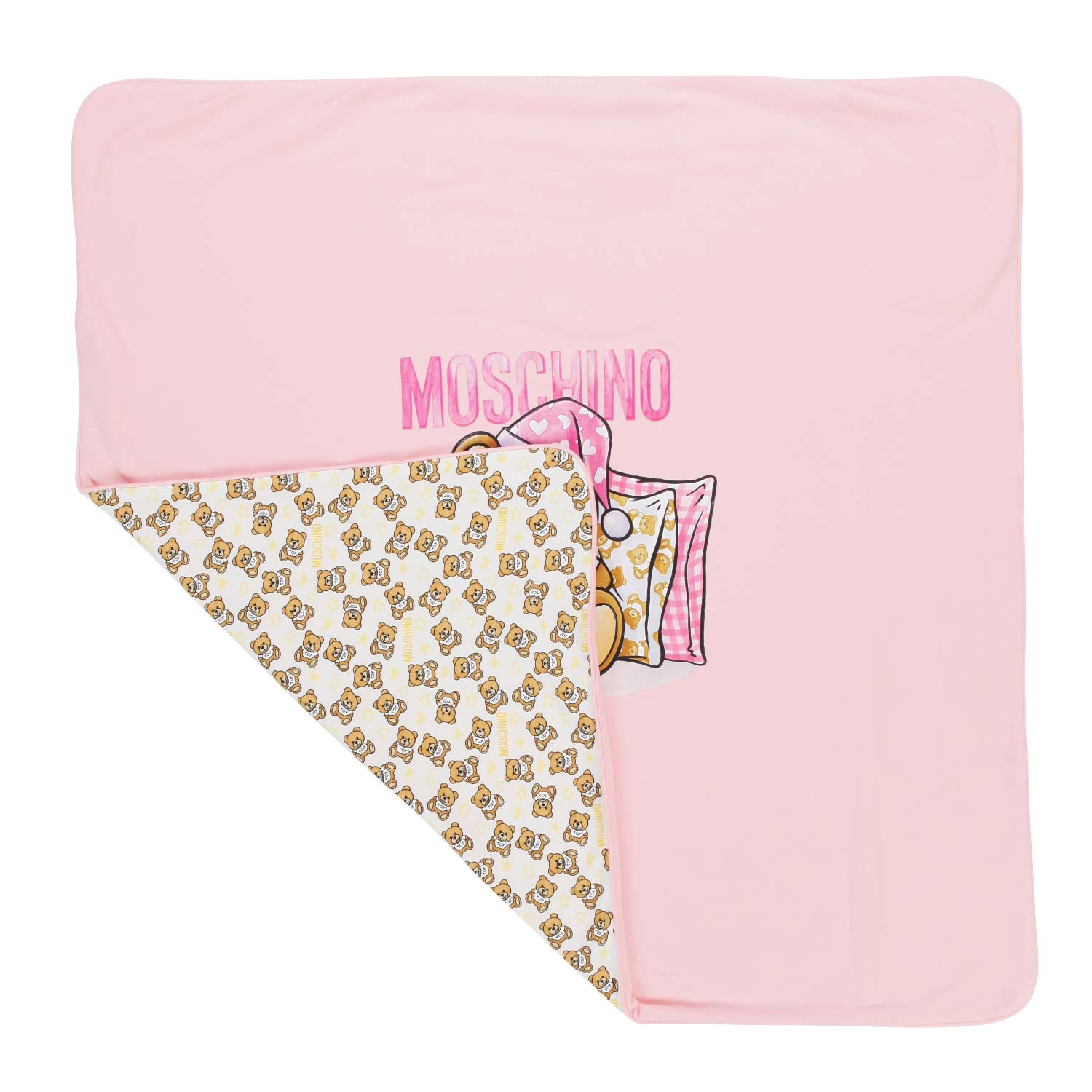 COPERTINA ROSA CON ORSETTO NEONATA - annameglio.com abbigliamento moda