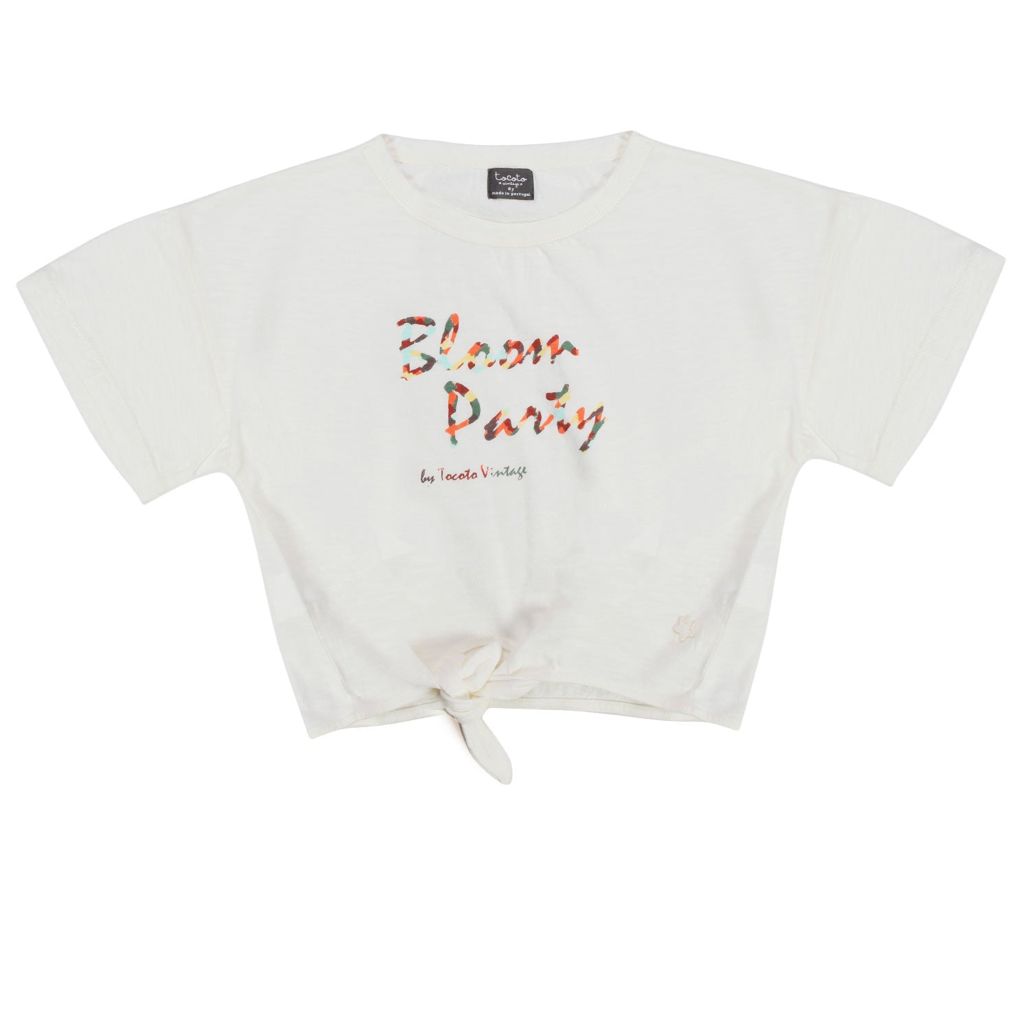 T-SHIRT CROPPED BIANCA BAMBINA - annameglio.com abbigliamento moda