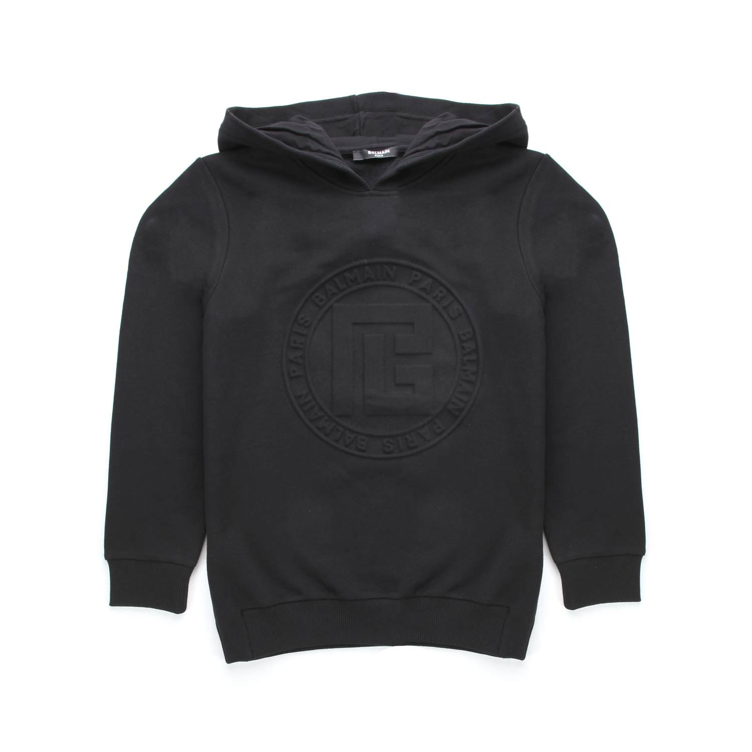 FELPA NERA CON LOGO BAMBINA E TEENAGER - annameglio.com abbigliamento moda