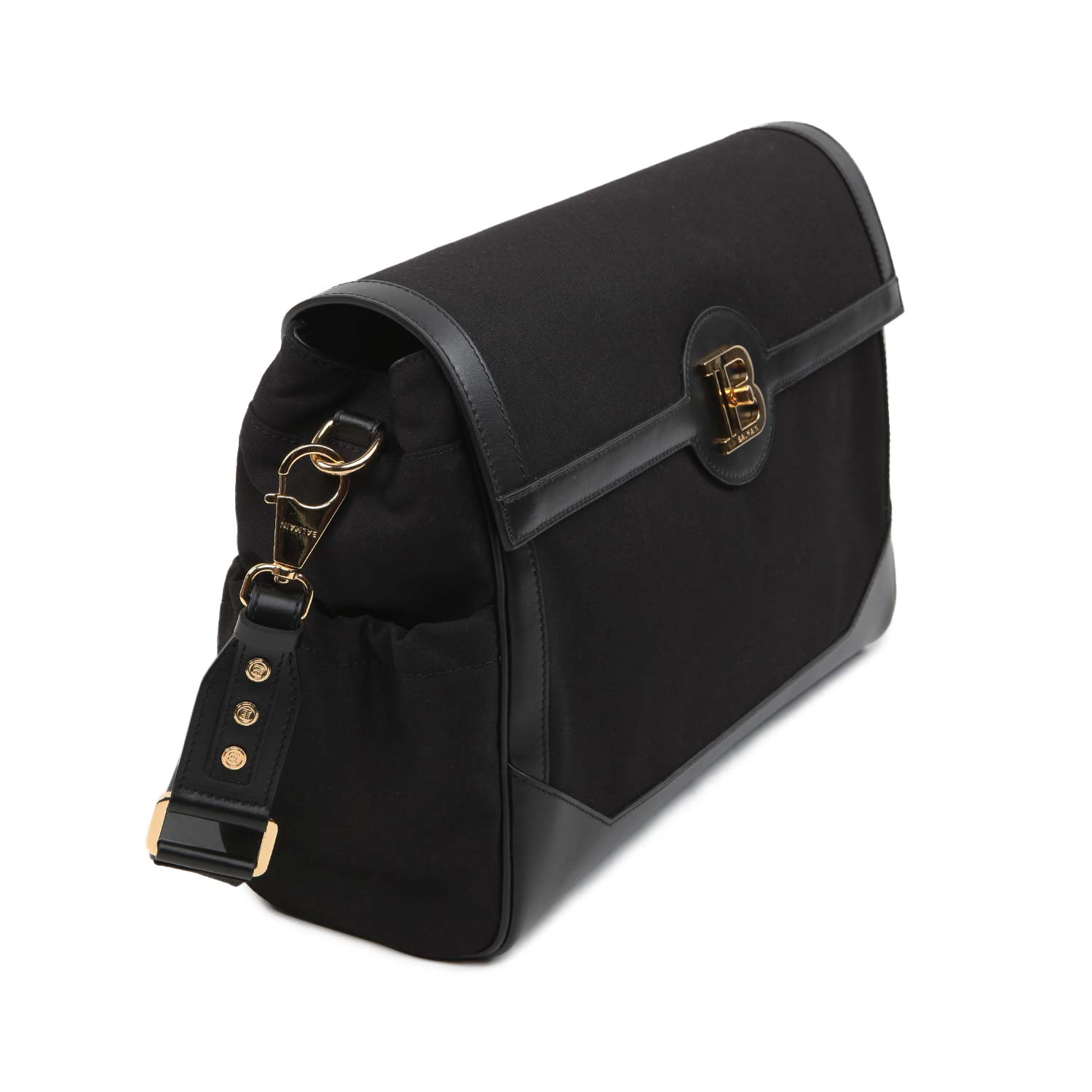 BORSA FASCIATOIO NERA CON MONOGRAMMA - annameglio.com abbigliamento moda