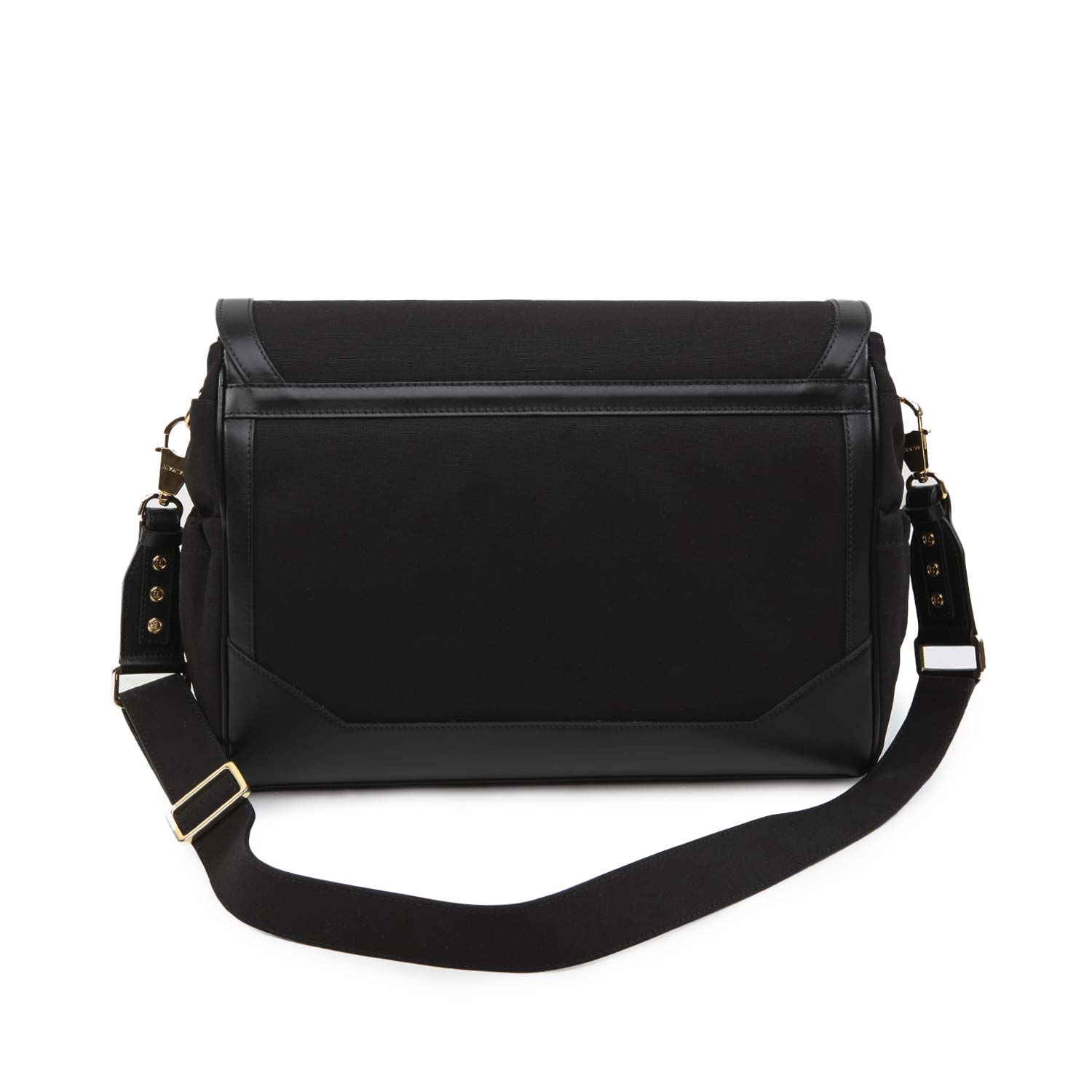 BORSA FASCIATOIO NERA CON MONOGRAMMA - annameglio.com abbigliamento moda