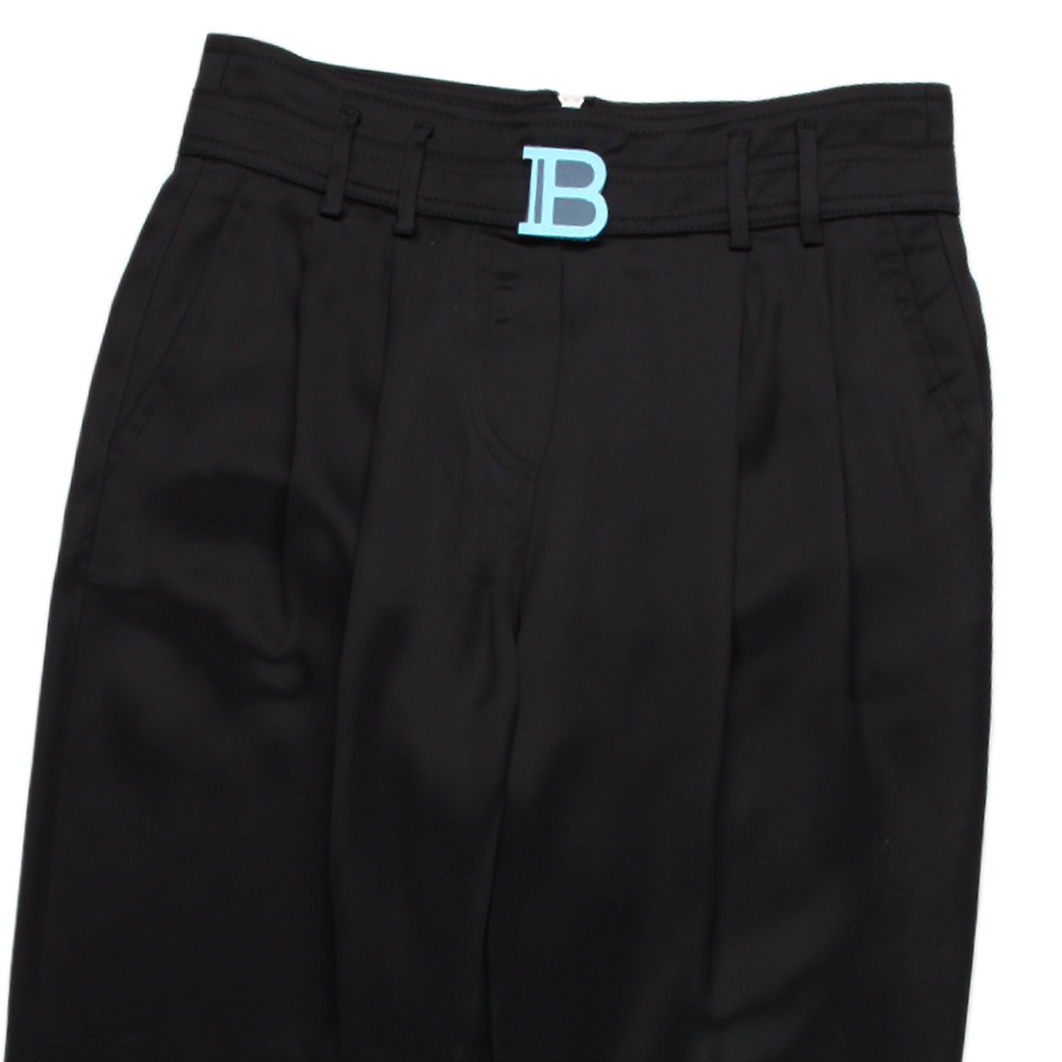 PANTALONE ACETATO NERO BAMBINA E TEENAGER - annameglio.com abbigliamento moda