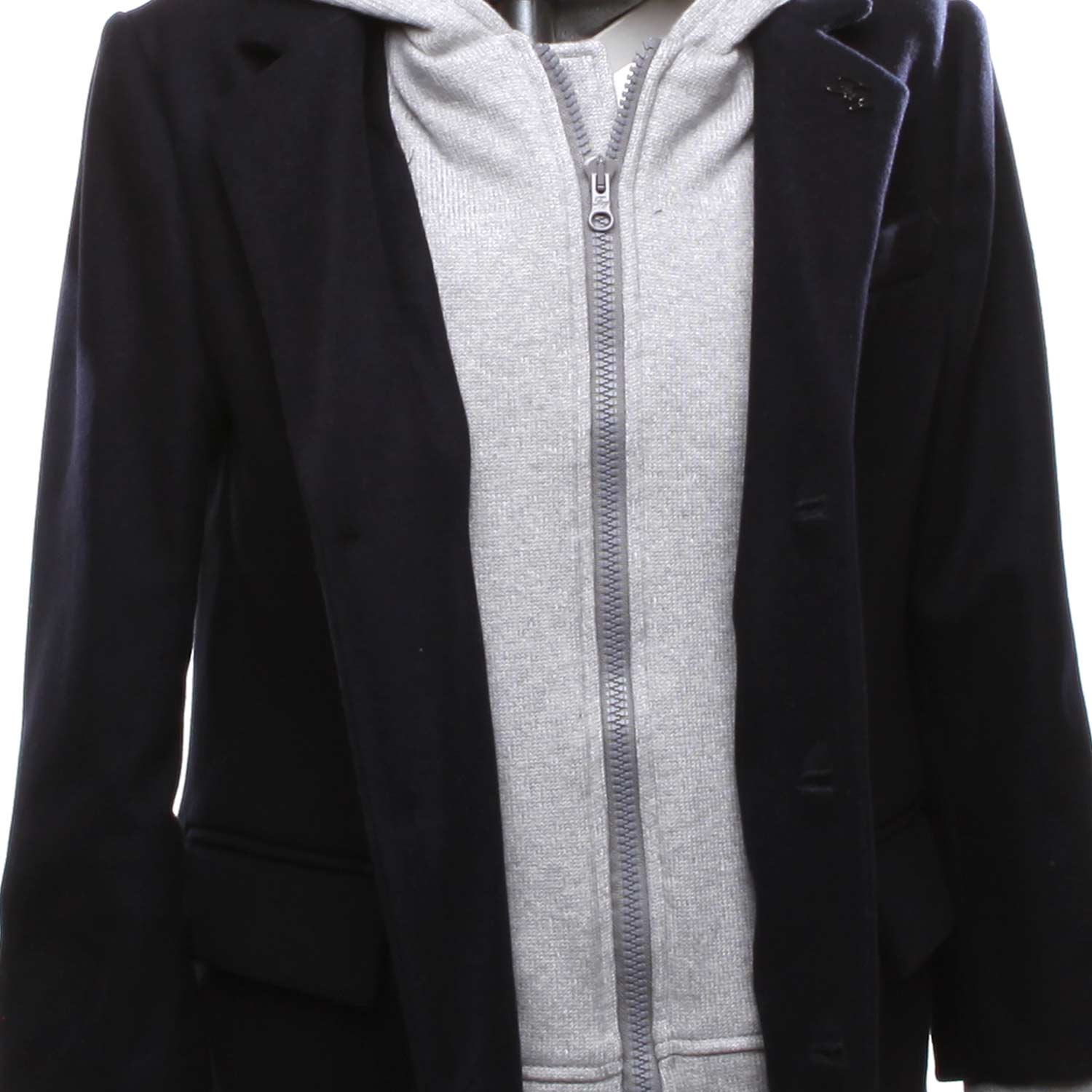 CAPPOTTO BLU E GRIGIO BAMBINO E TEEN - annameglio.com abbigliamento moda