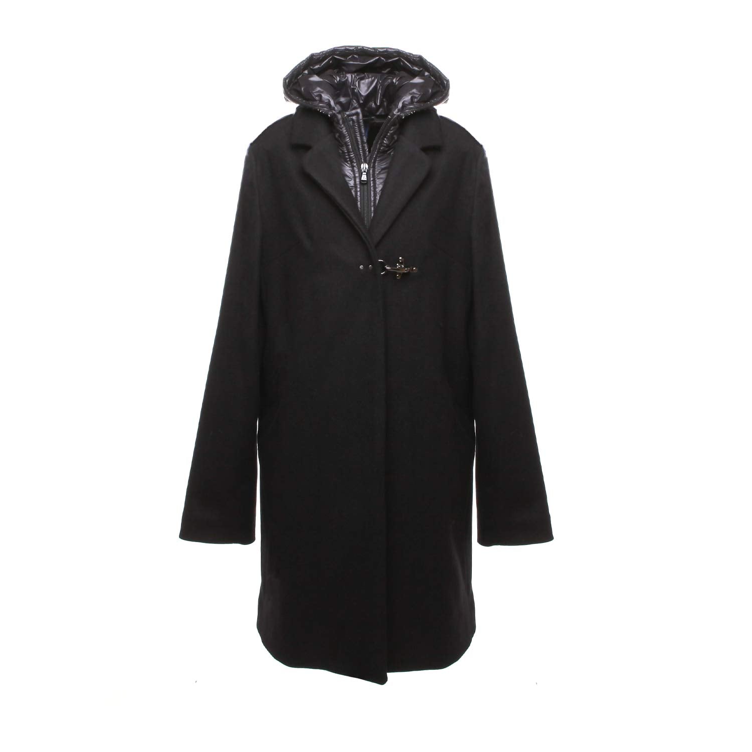 CAPPOTTO NERO DI LANA E NYLON BAMBINA E TEEN - annameglio.com abbigliamento moda