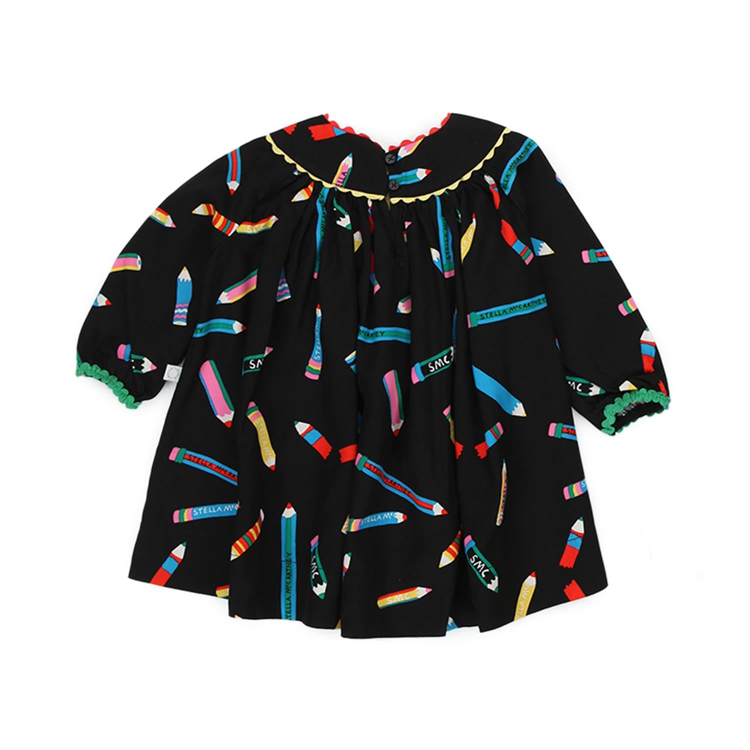 MINI ABITO NERO E MULTICOLOR BIMBA - annameglio.com abbigliamento moda