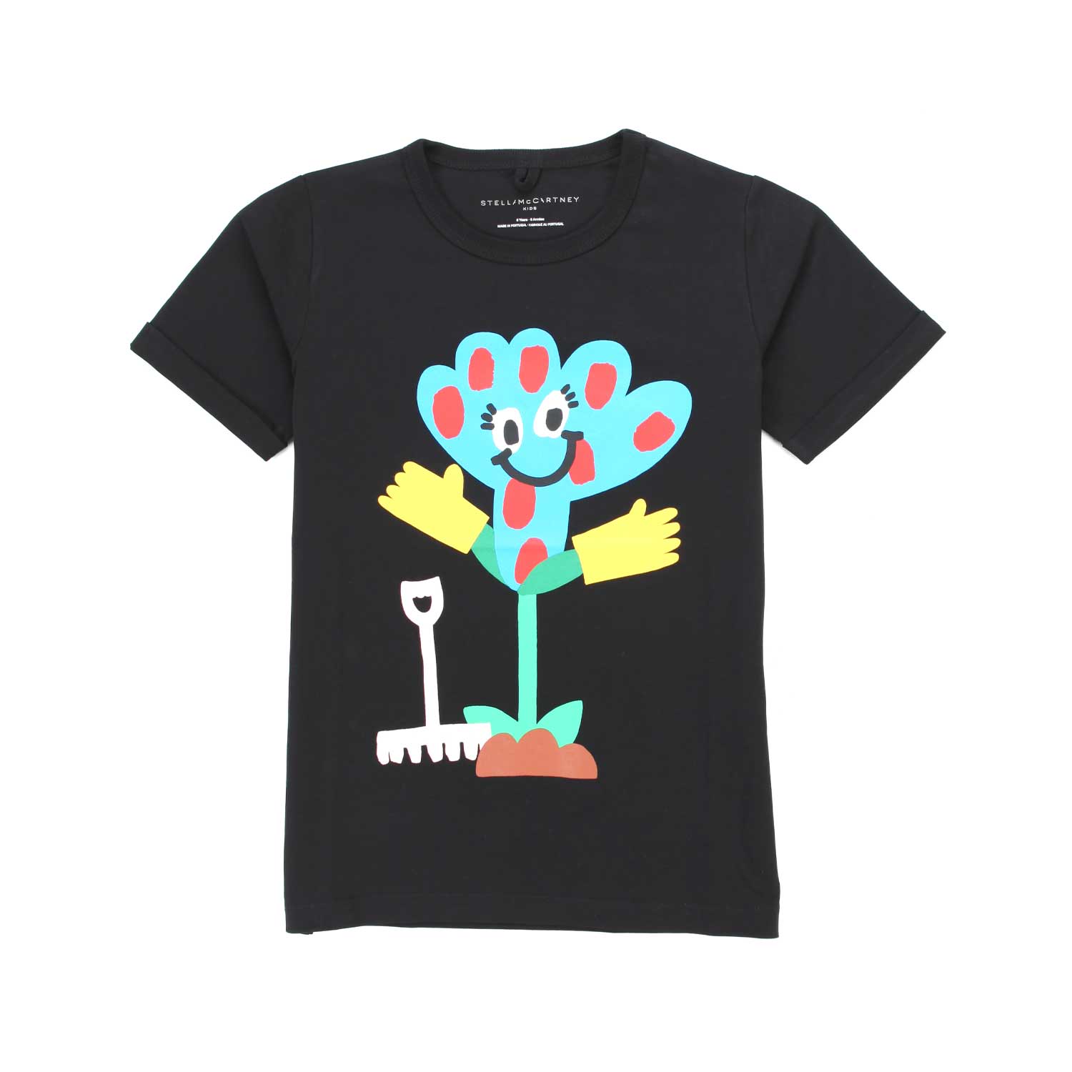 T-SHIRT NERA CON STAMPA BAMBINA - annameglio.com abbigliamento moda