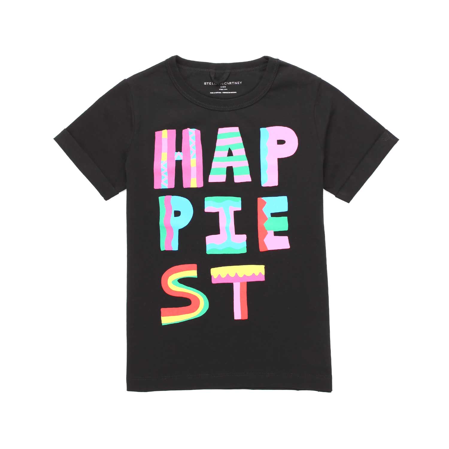 T-SHIRT NERA GIRL CON STAMPA - annameglio.com abbigliamento moda