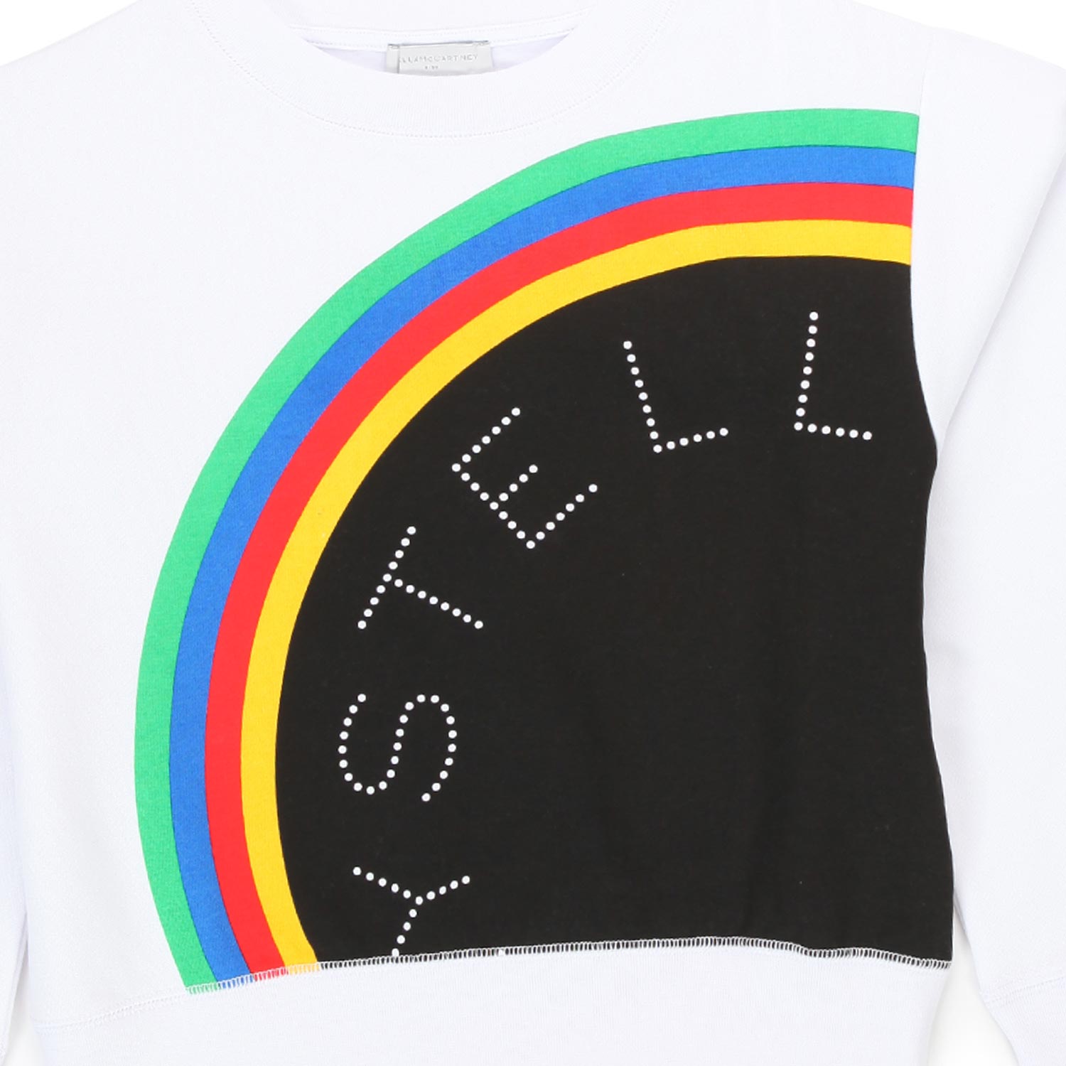 FELPA ARCOBALENO BIANCA E NERA UNISEX - annameglio.com abbigliamento moda
