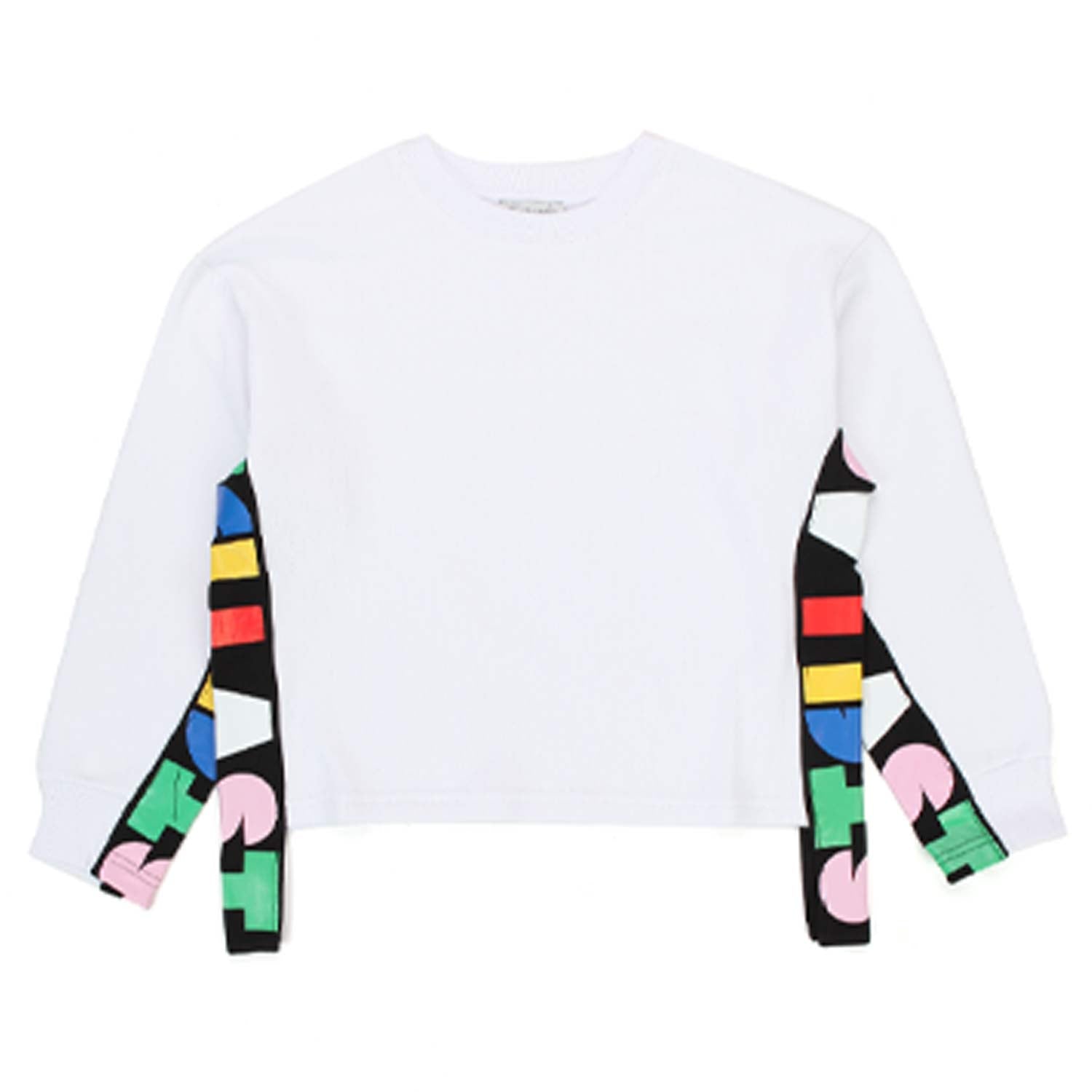 FELPA BIANCA E MULTICOLOR BAMBINA E TEEN - annameglio.com abbigliamento moda