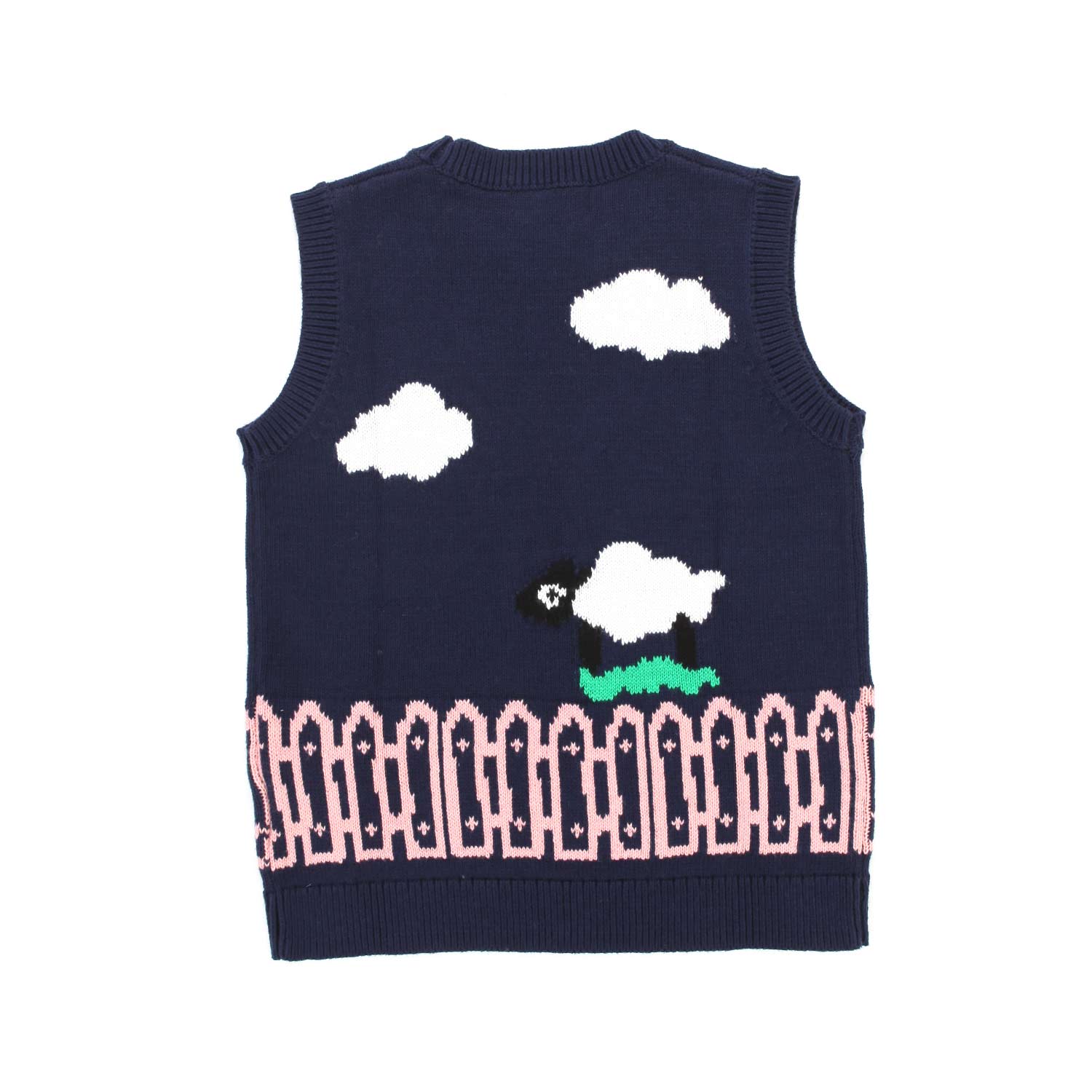 GILET BLU E MULTICOLOR BAMBINA - annameglio.com abbigliamento moda
