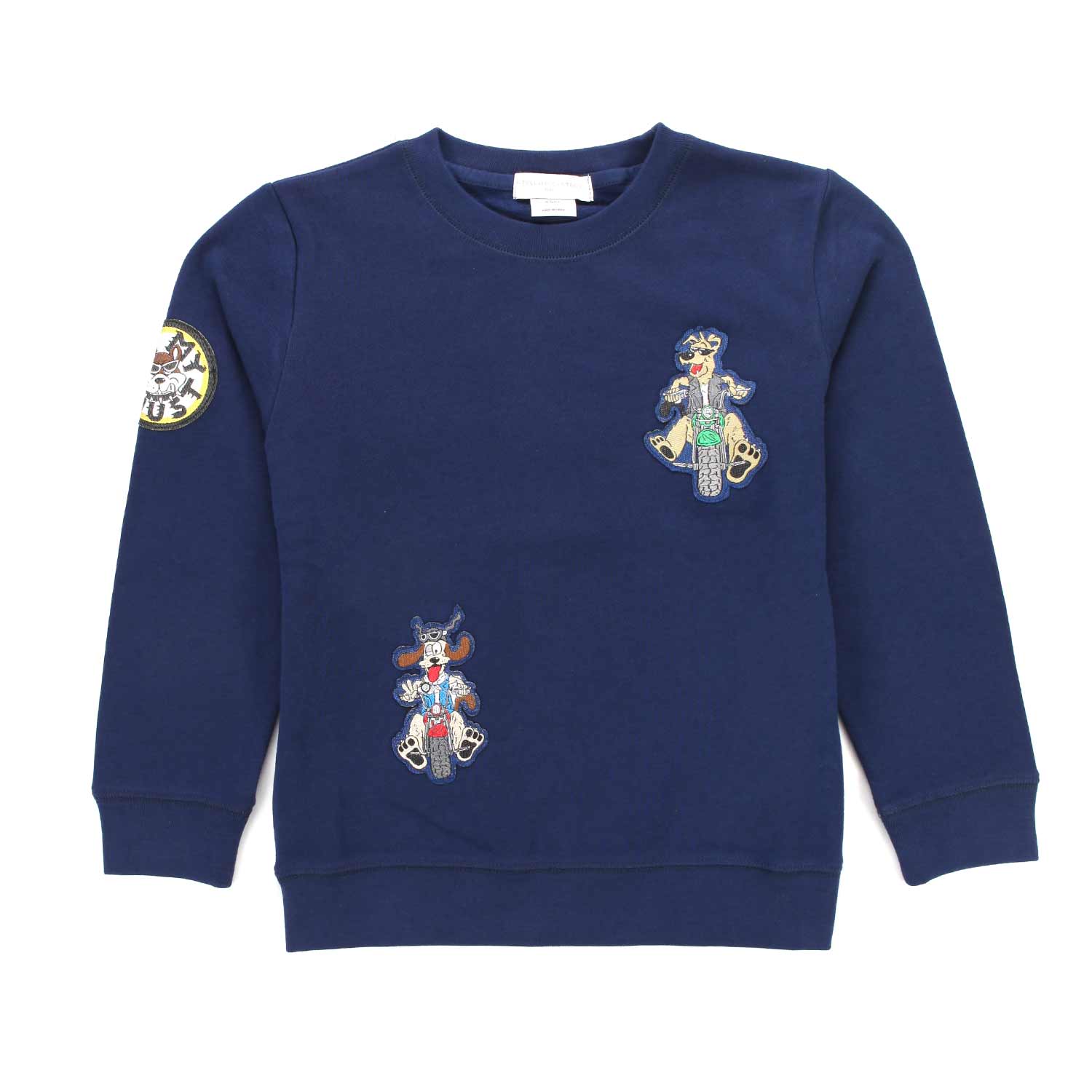 FELPA DOGGIE RIDER BLU BAMBINO - annameglio.com abbigliamento moda