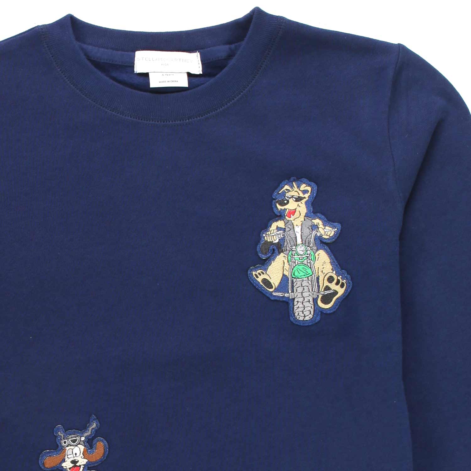 FELPA DOGGIE RIDER BLU BAMBINO - annameglio.com abbigliamento moda