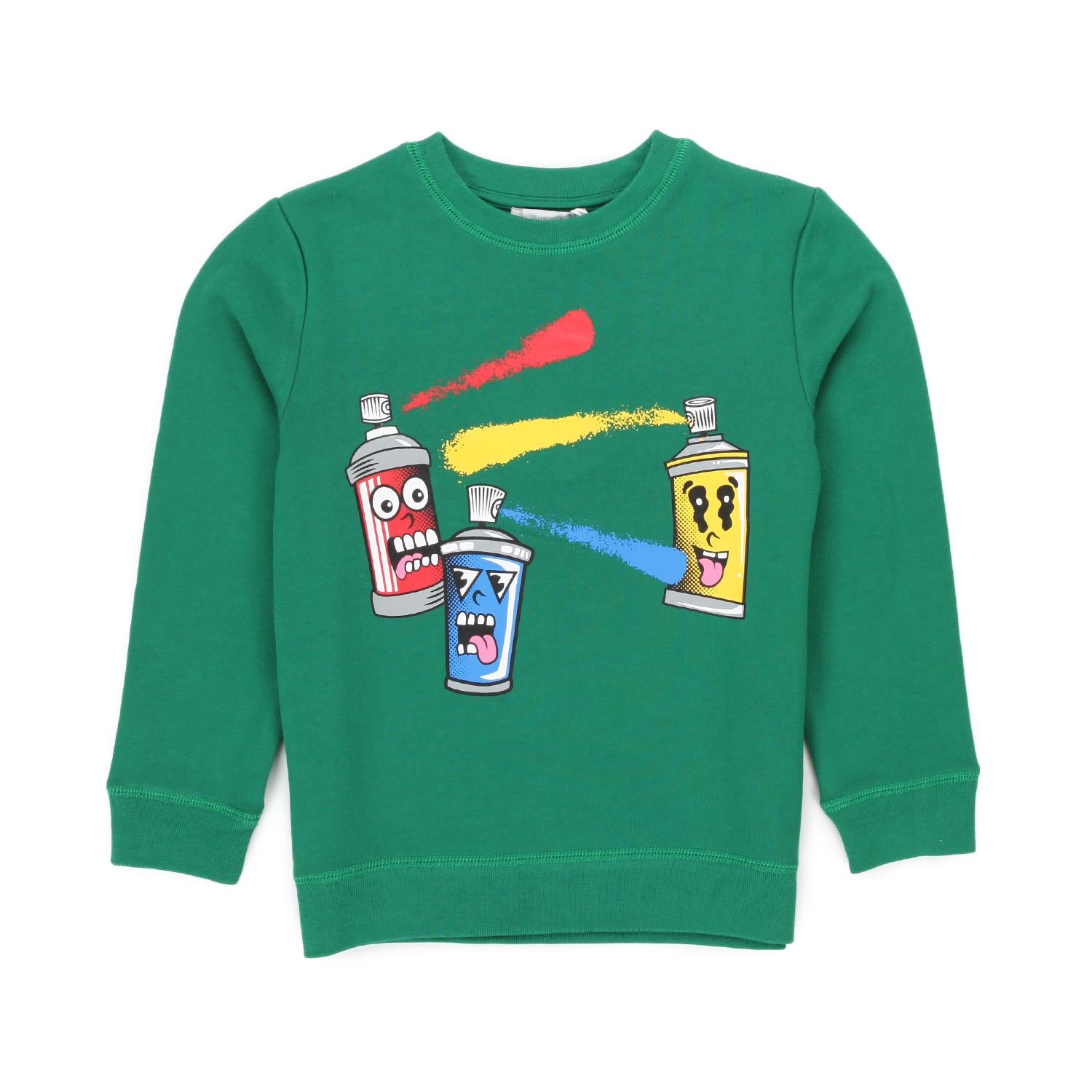 FELPA SPRAY GANG VERDE BAMBINO - annameglio.com abbigliamento moda