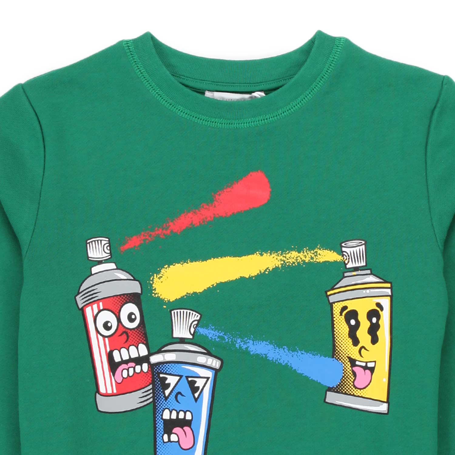 FELPA SPRAY GANG VERDE BAMBINO - annameglio.com abbigliamento moda