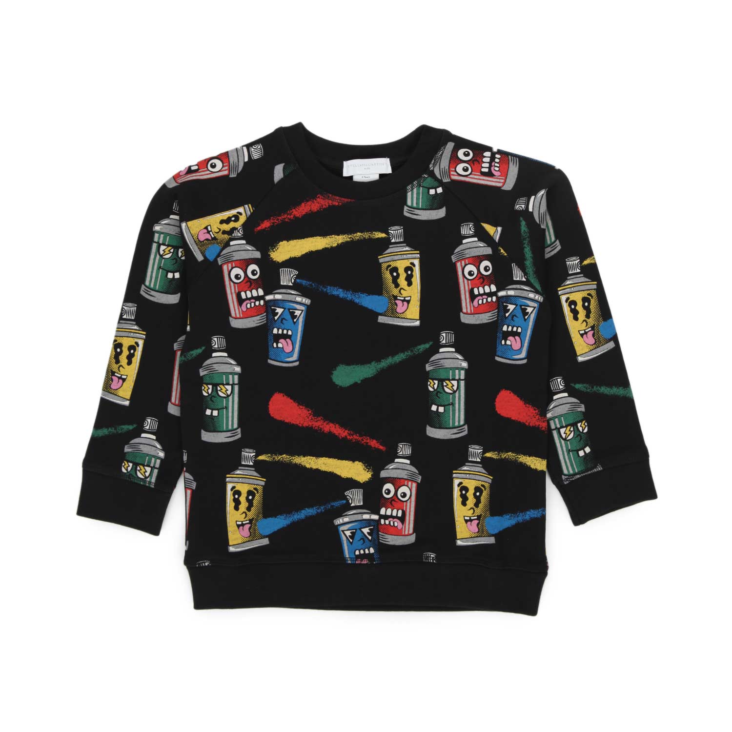 FELPA UNISEX NERA CON STAMPA - annameglio.com abbigliamento moda