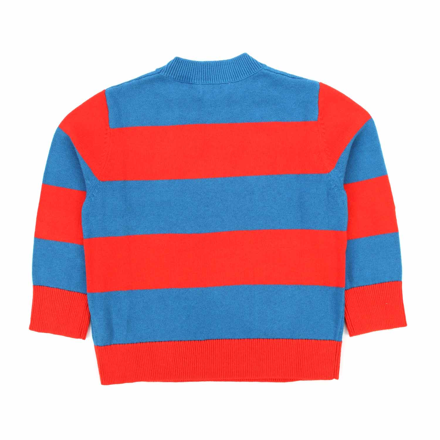 PULLOVER ROSSO E AZZURRO A STRISCE BAMBINO - annameglio.com abbigliamento moda