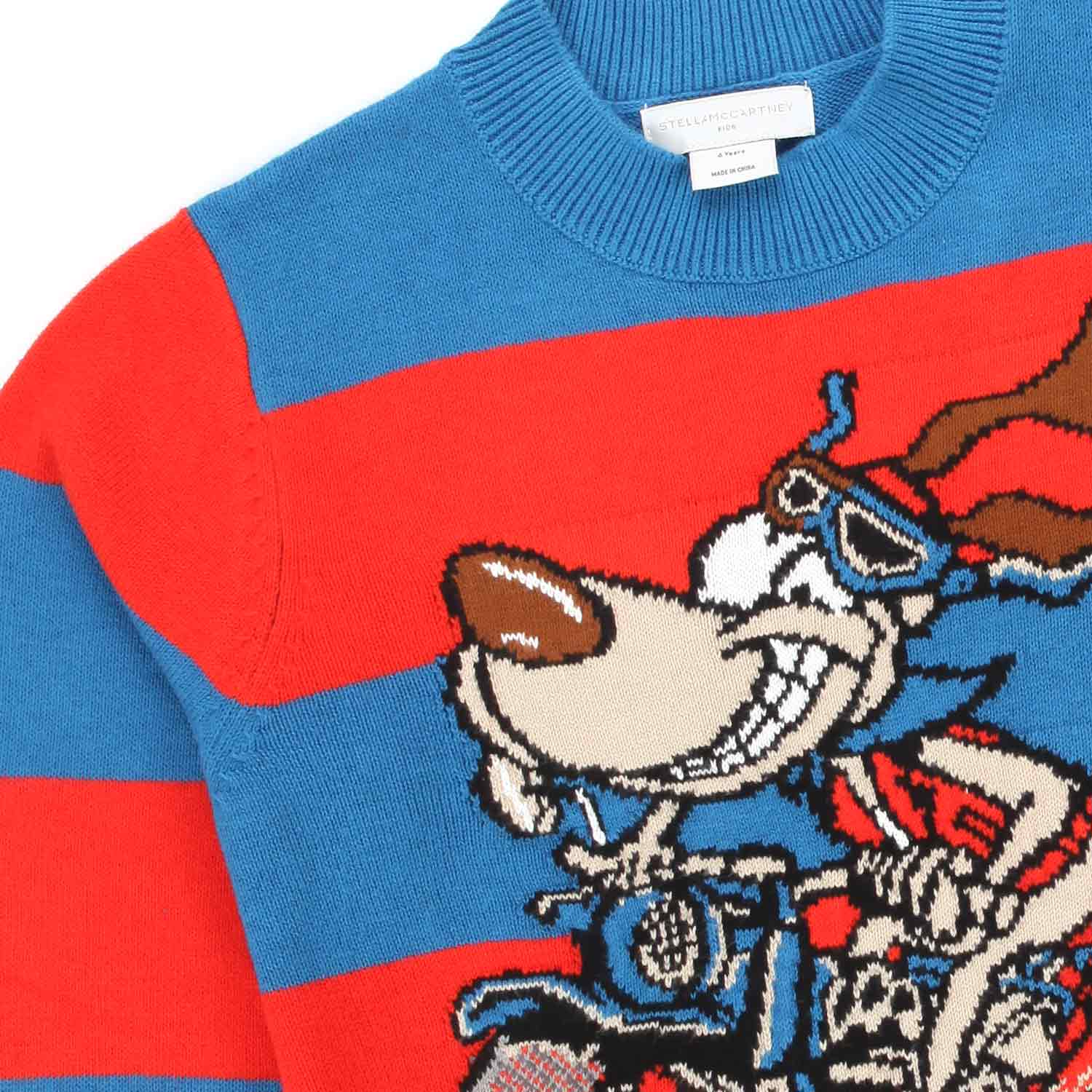 PULLOVER ROSSO E AZZURRO A STRISCE BAMBINO - annameglio.com abbigliamento moda