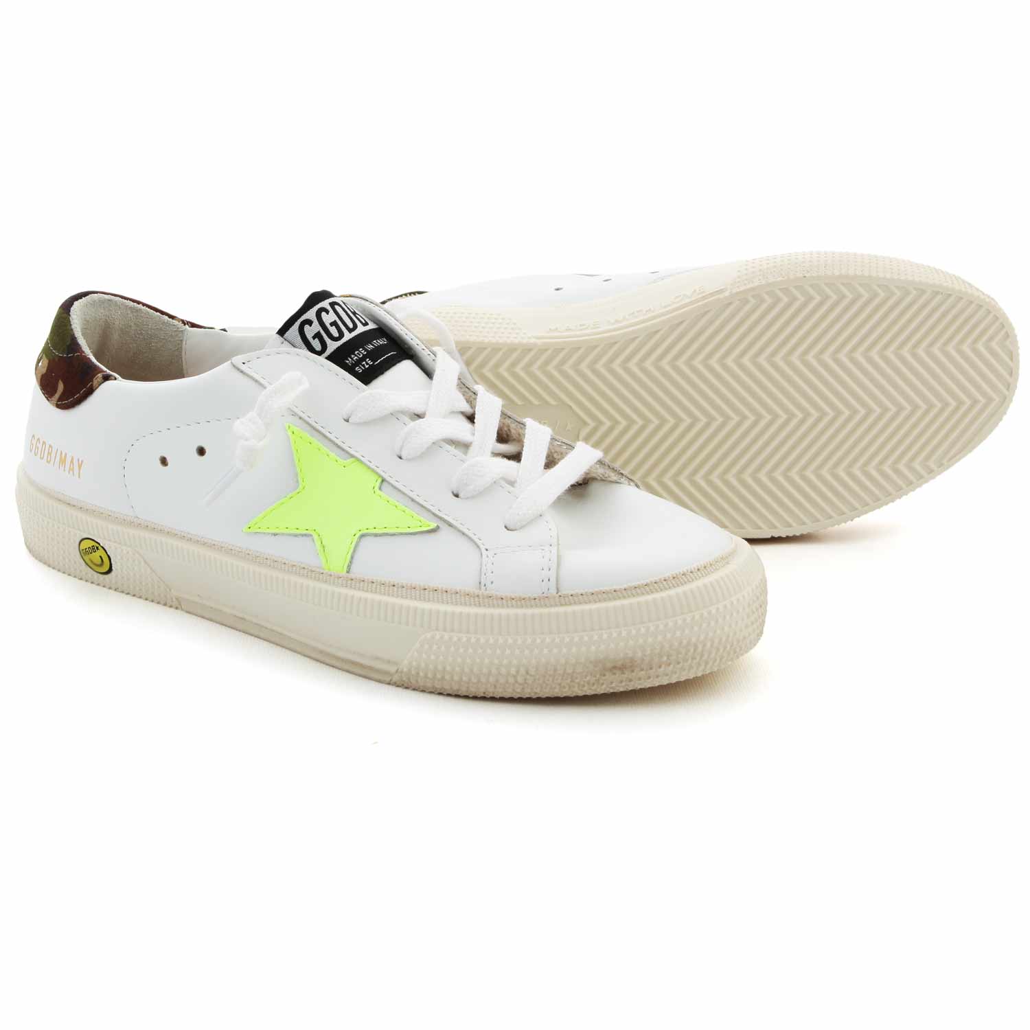 SNEAKERS SSTAR CAMOUFLAGE E GIALLO FLUO JUNIOR - annameglio.com abbigliamento moda