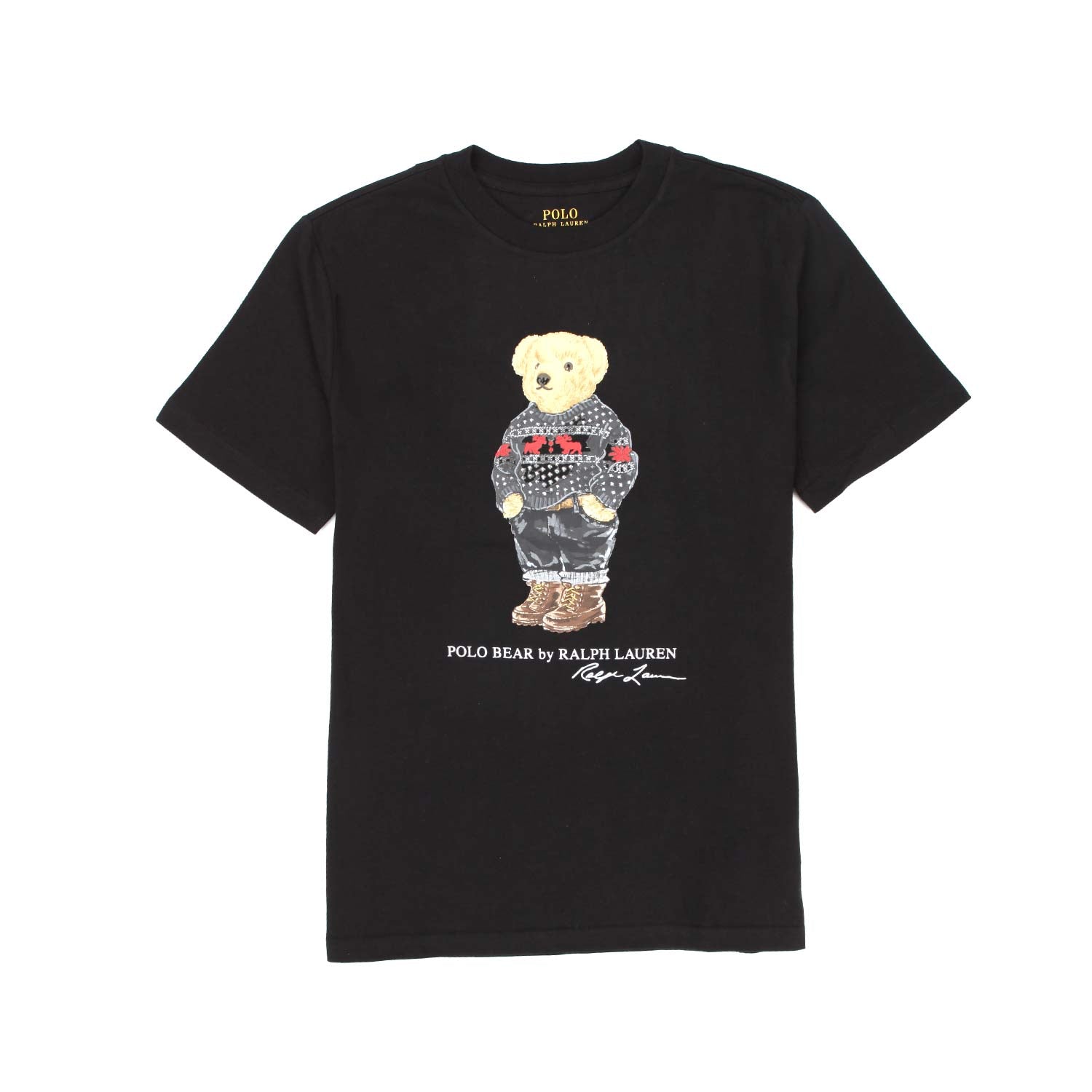 T-SHIRT POLO BEAR NERA BAMBINO E TEENAGER - annameglio.com abbigliamento moda