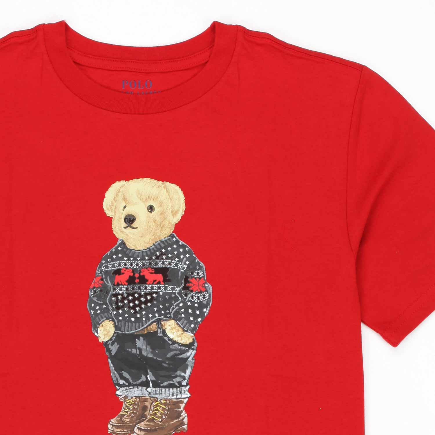 T-SHIRT POLO BEAR ROSSA BAMBINO E TEENAGER - annameglio.com abbigliamento moda
