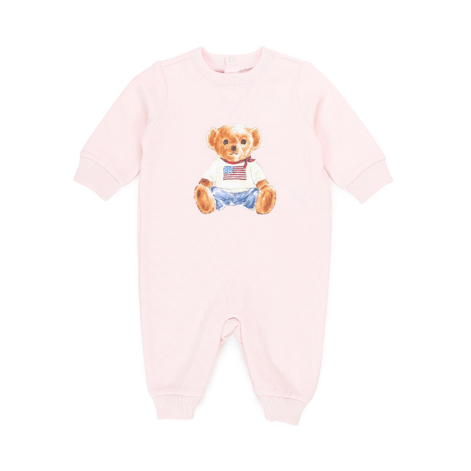 TUTINA POLO BEAR ROSA NEONATA - annameglio.com abbigliamento moda