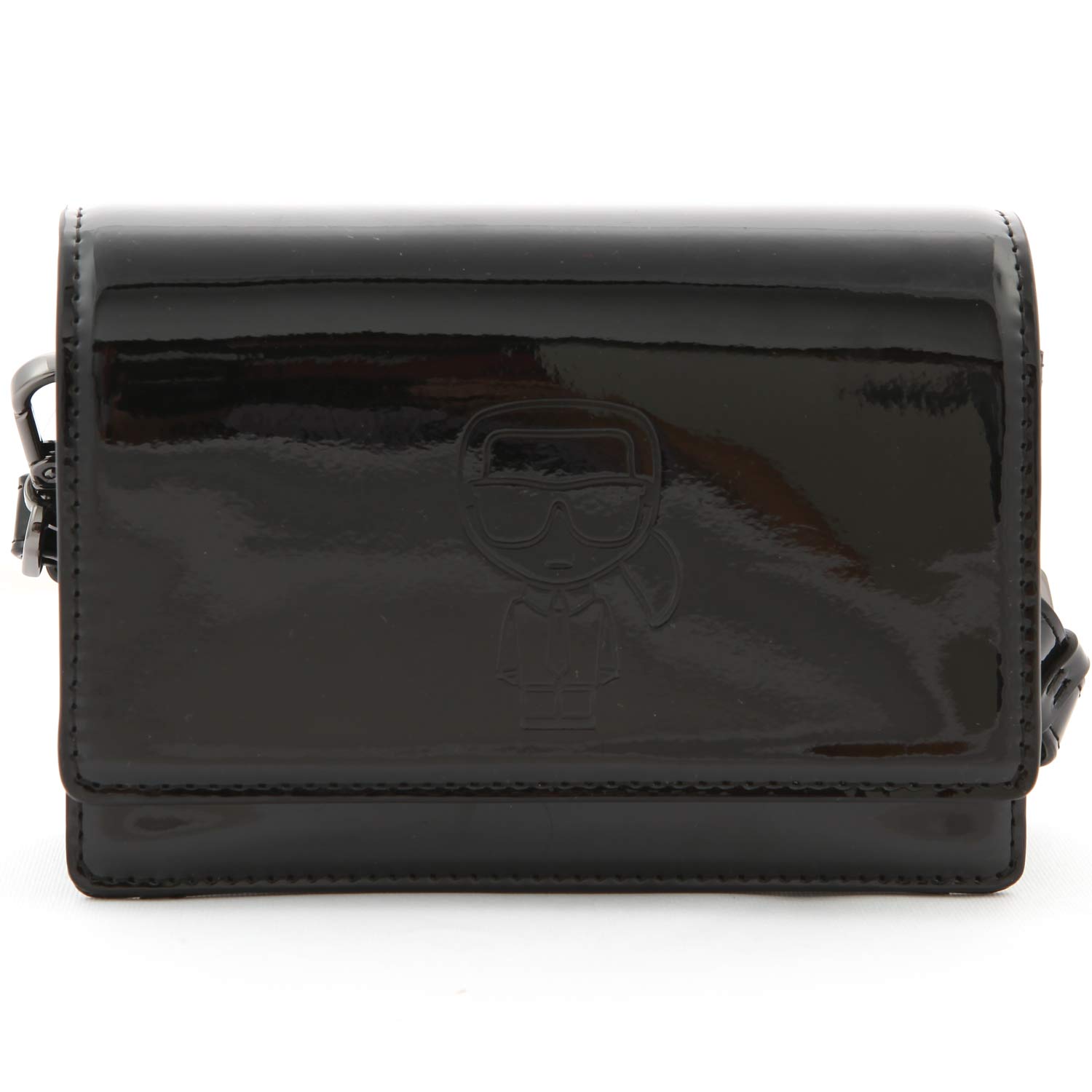 BORSETTA A SPALLA NERO LUCIDO BAMBINA E TEENAGER - annameglio.com abbigliamento moda