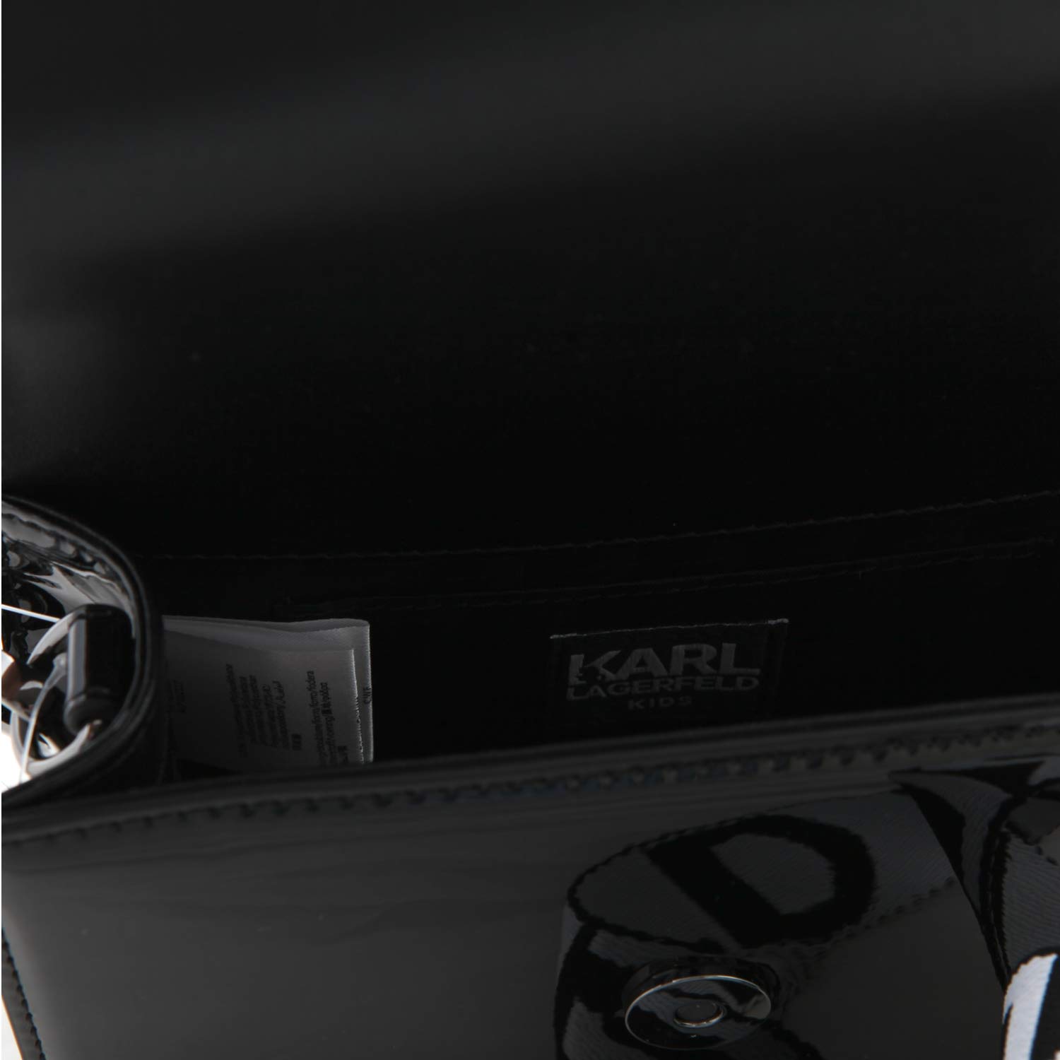 BORSETTA A SPALLA NERO LUCIDO BAMBINA E TEENAGER - annameglio.com abbigliamento moda