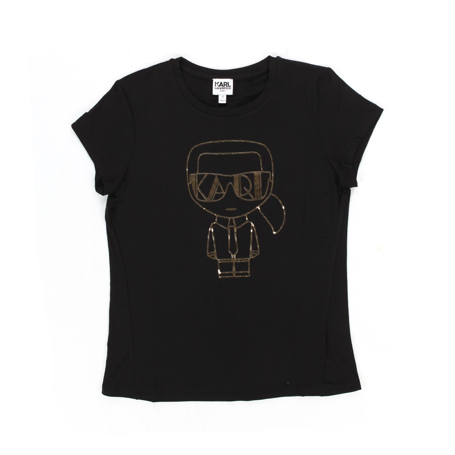 T-SHIRT NERA MANICHE CORTE GIRL - annameglio.com abbigliamento moda