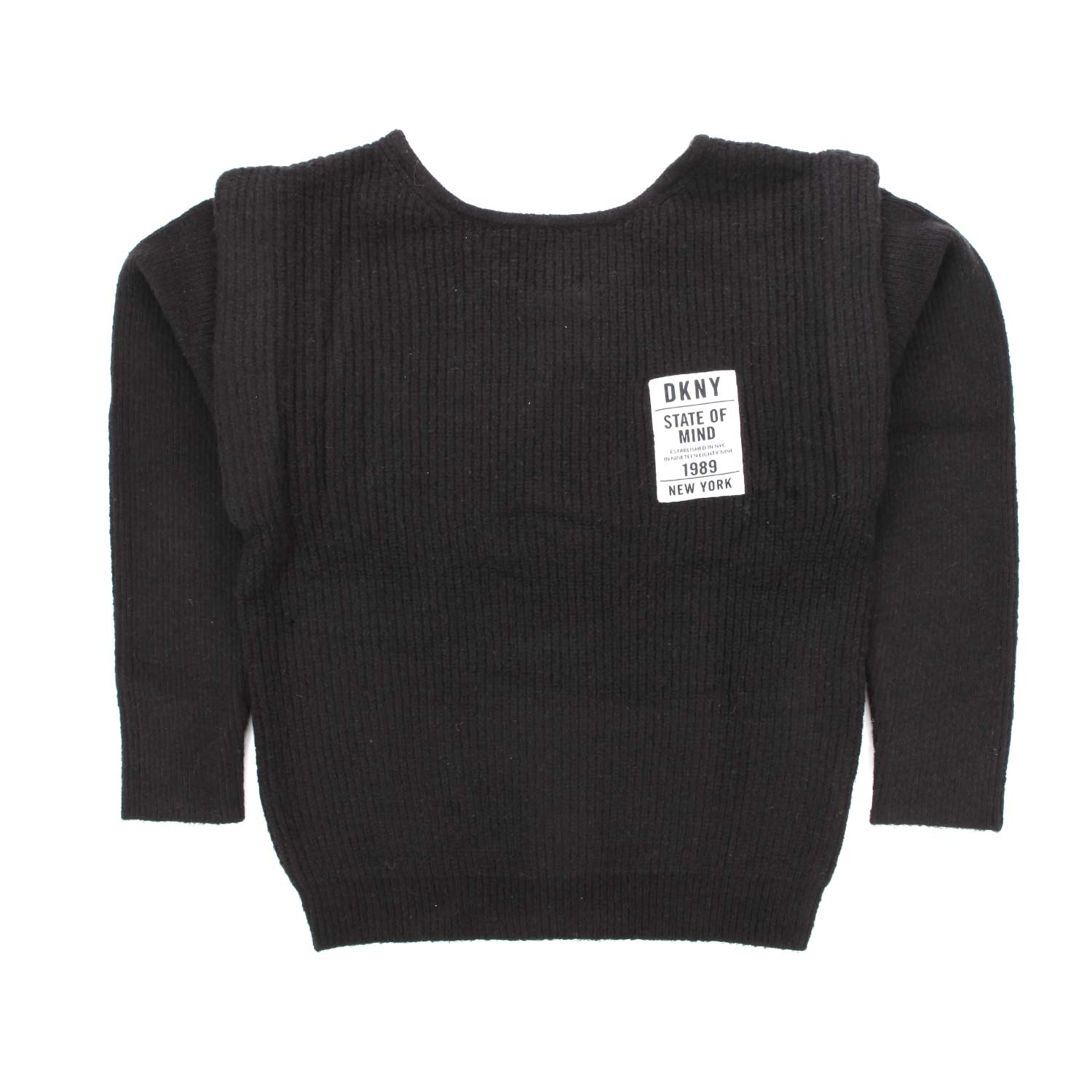 MAGLIONE GIRL NERO CON MANICHE REMOVIBILI - annameglio.com abbigliamento moda