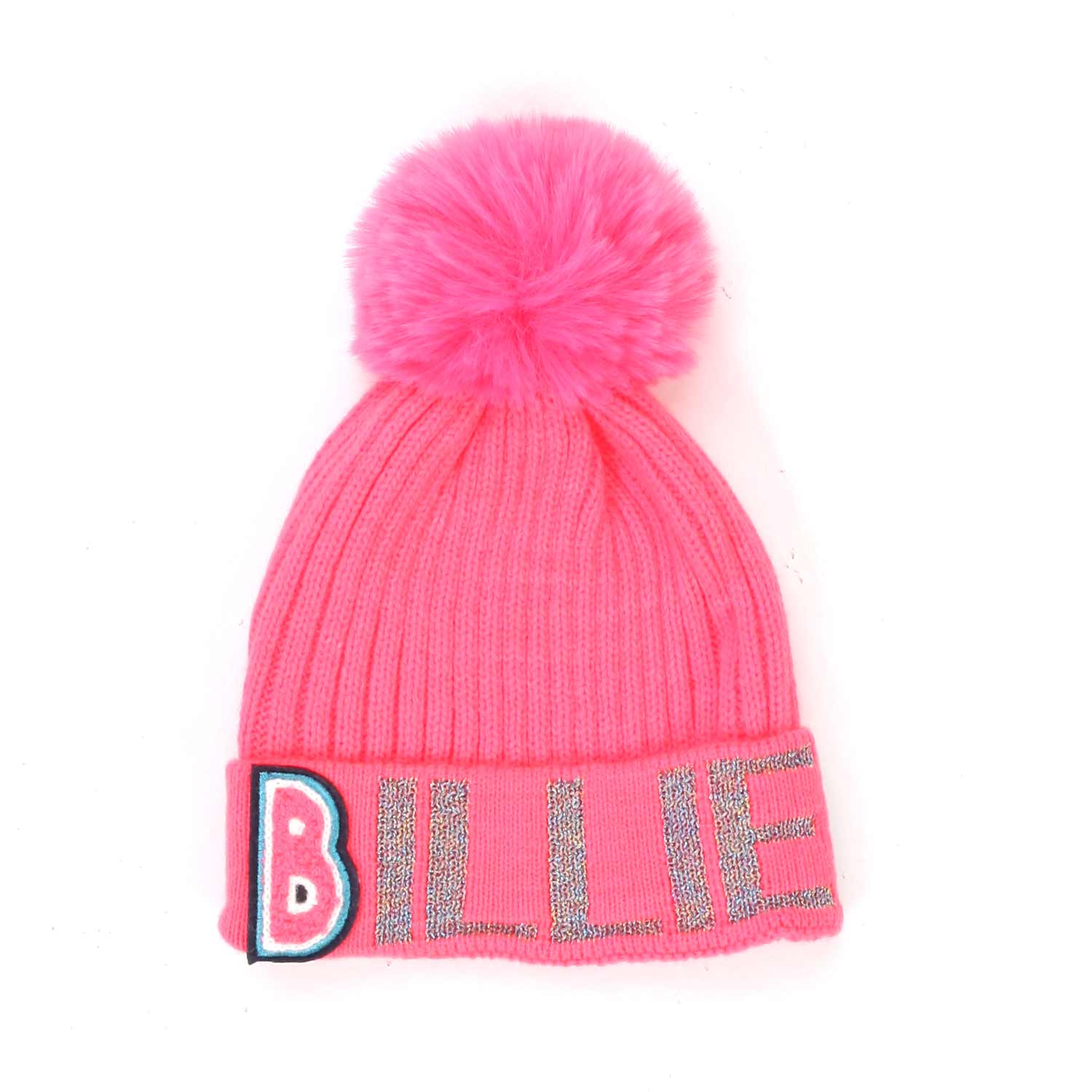 CAPPELLO ROSA FLUO CON PON-PON BAMBINA - annameglio.com abbigliamento moda