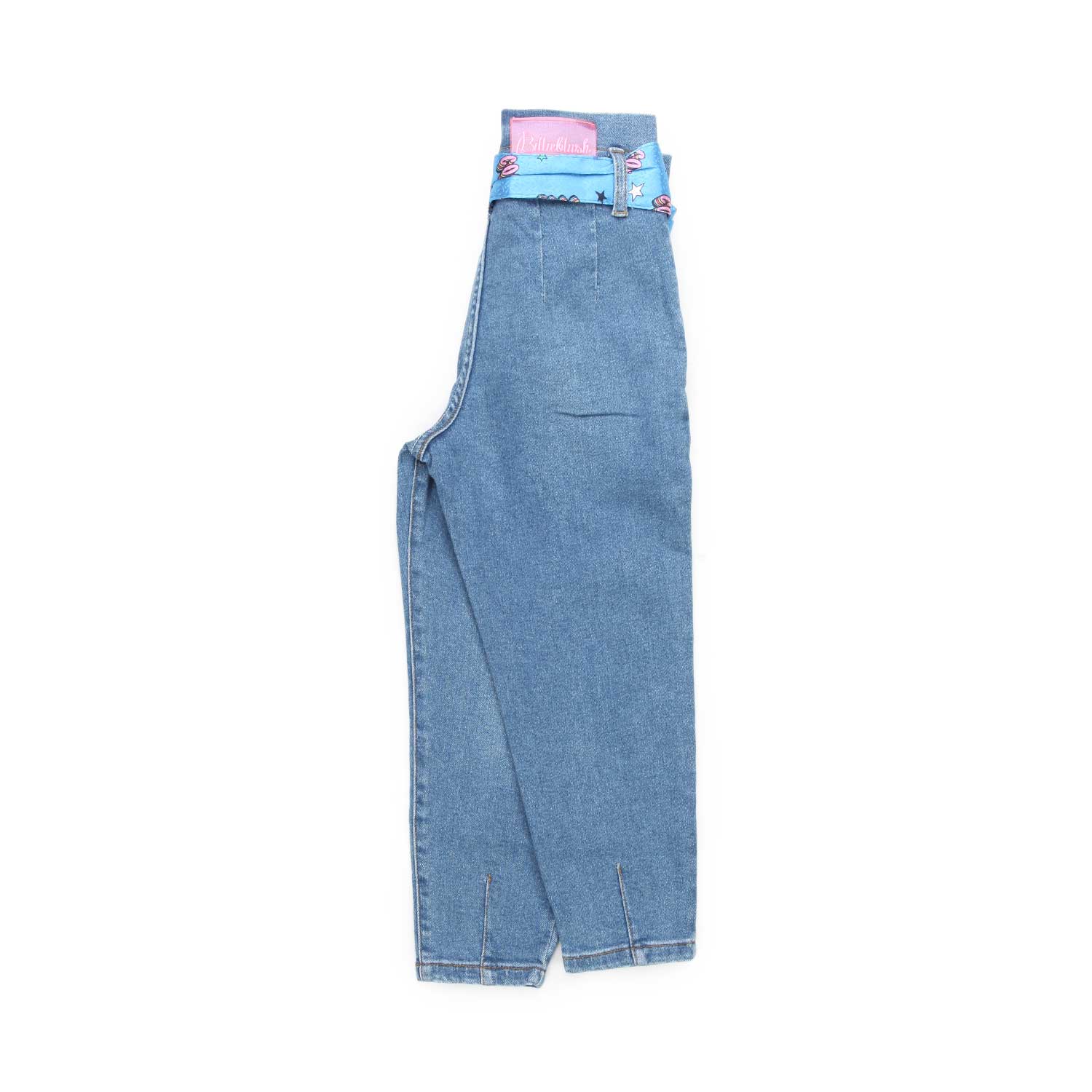 JEANS CHIARO CON FUSCIACCA BAMBINA - annameglio.com abbigliamento moda
