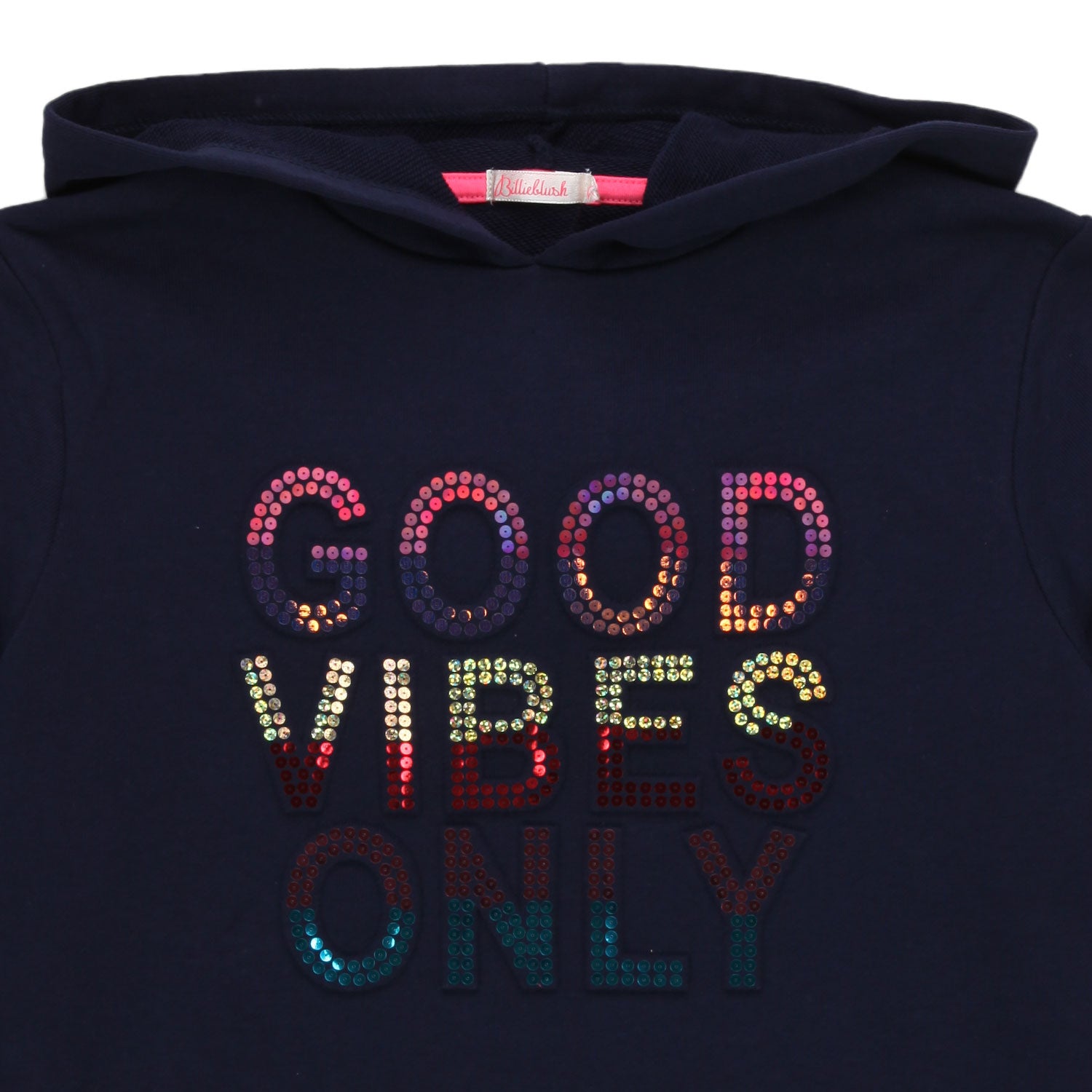 FELPA BLU CON PATCH MULTICOLOR BAMBINA - annameglio.com abbigliamento moda