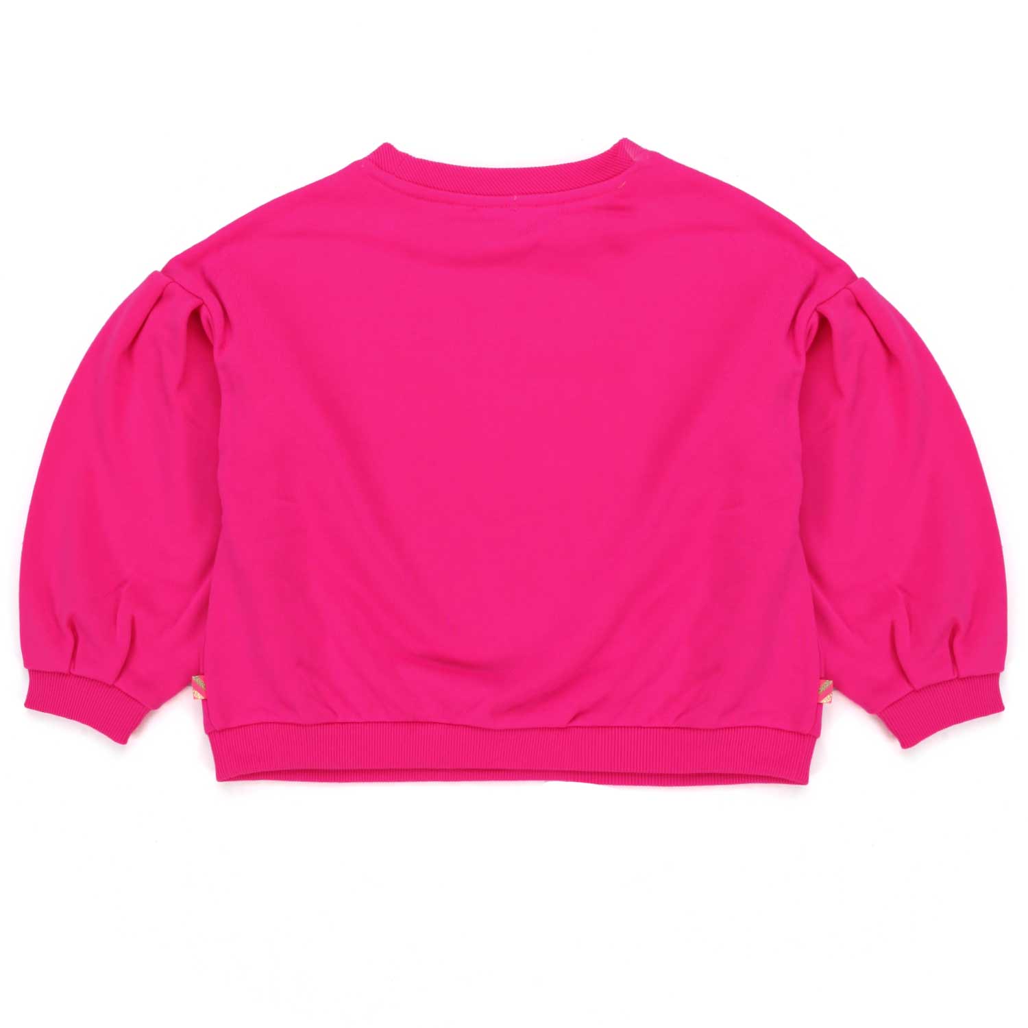 FELPA ROSA FLUO CON PATCH NERE BAMBINA - annameglio.com abbigliamento moda