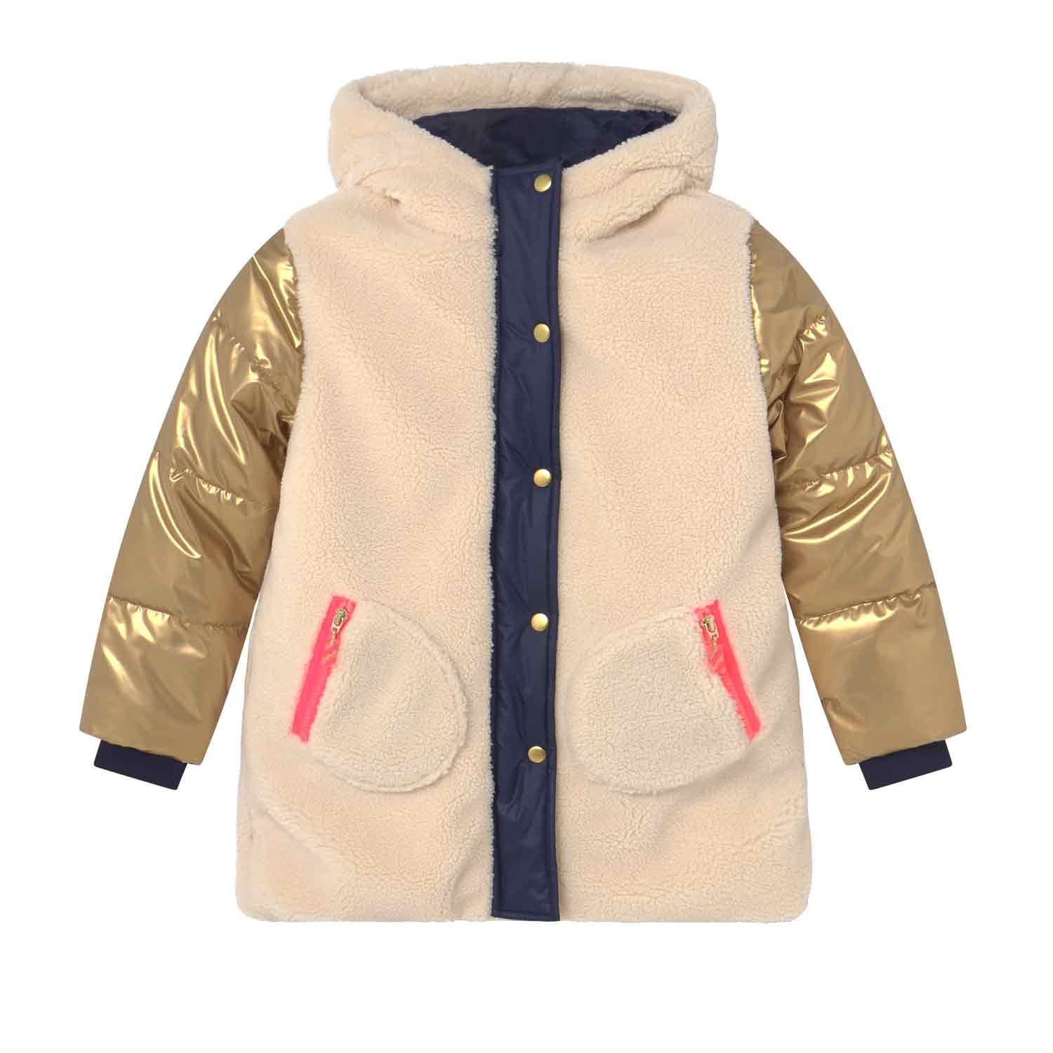 CAPPOTTO ORO E PANNA BAMBINA - annameglio.com abbigliamento moda