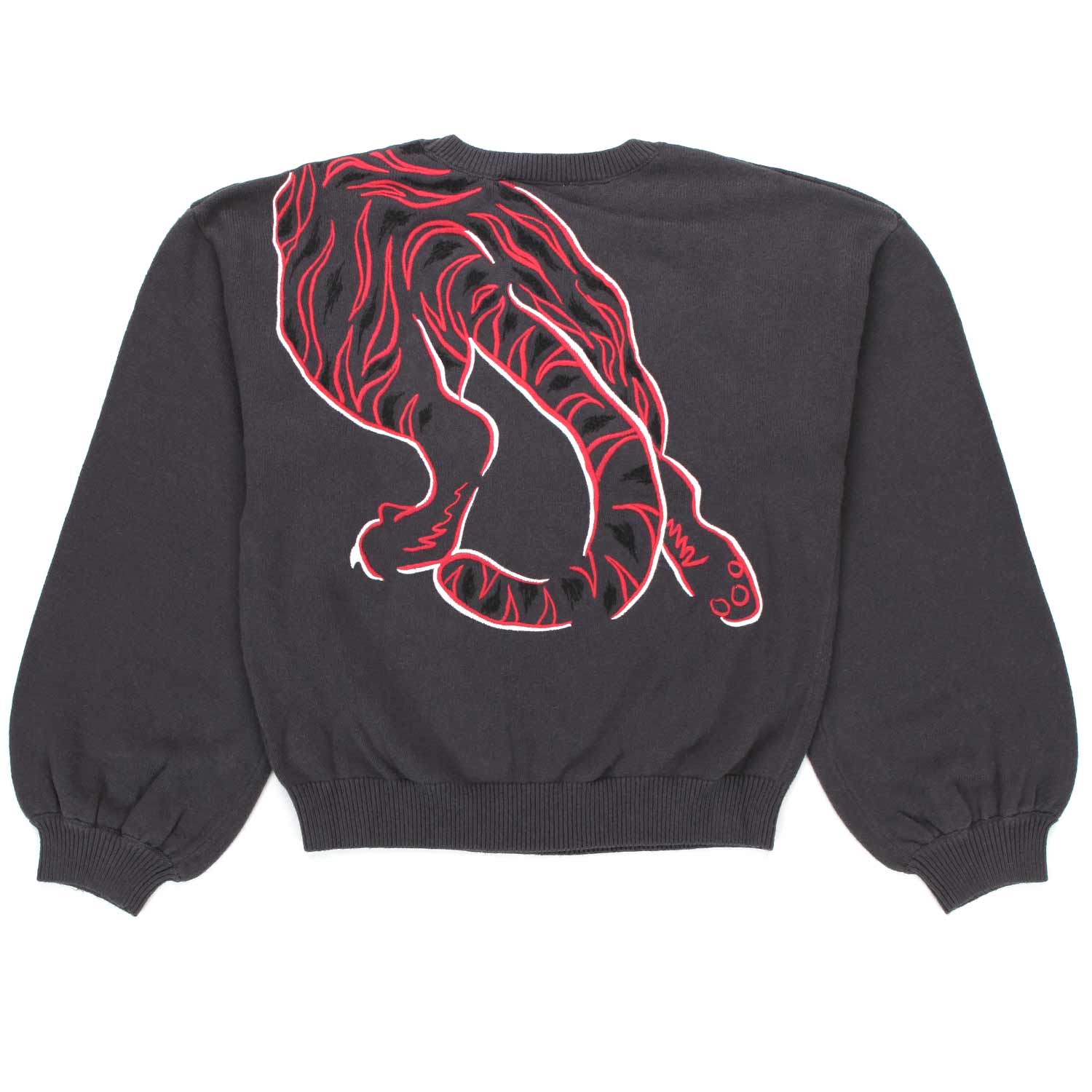 FELPA NERA CON TIGRE GIRL - annameglio.com abbigliamento moda