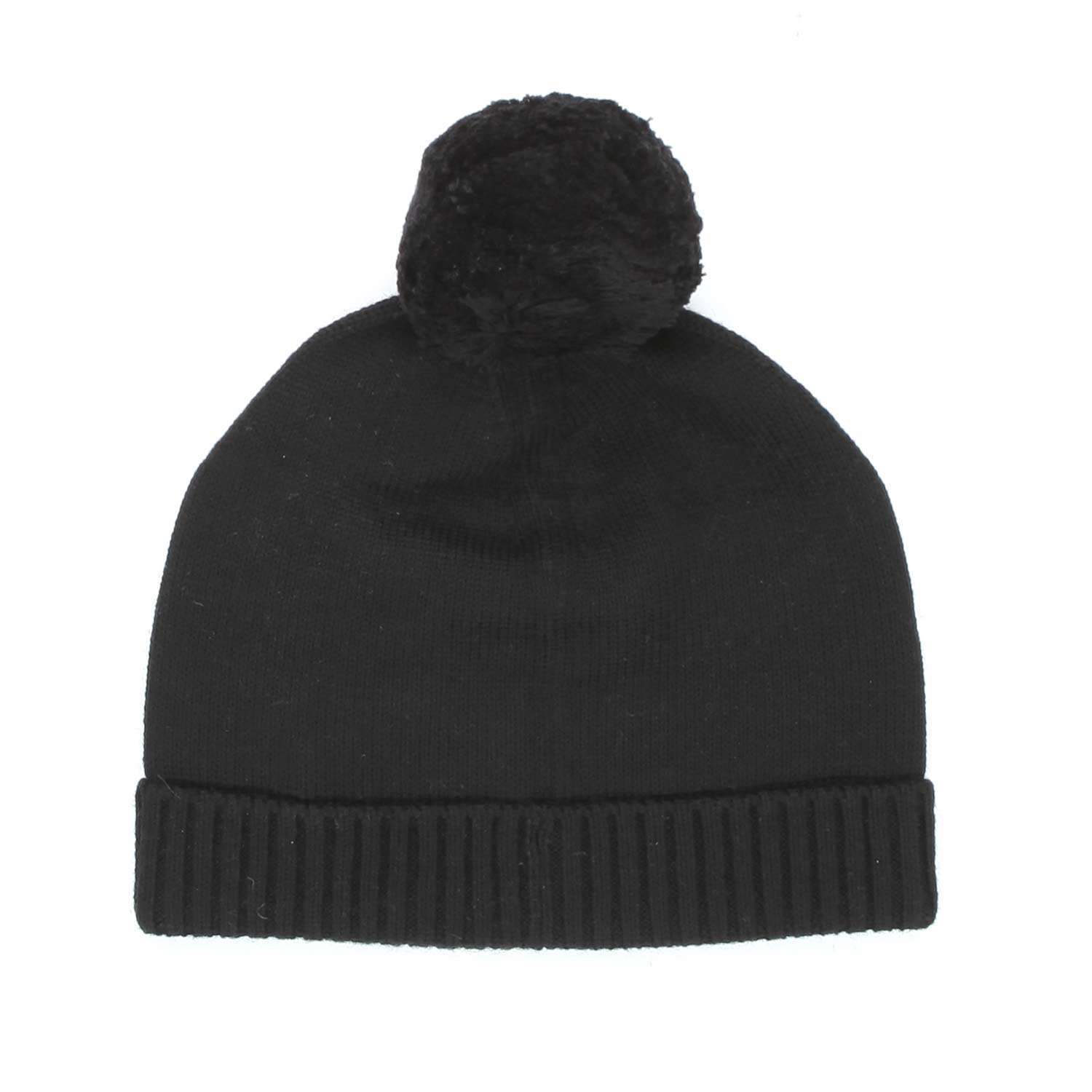 CAPPELLO UNISEX NERO CON PON PON JR E TEEN - annameglio.com abbigliamento moda