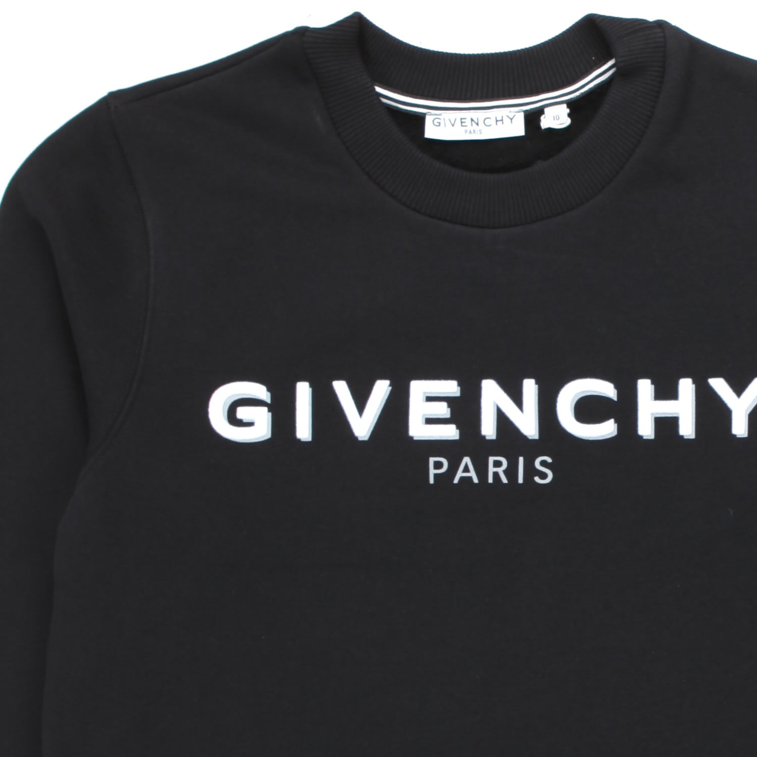 FELPA UNISEX NERA CON LOGO BIANCO BAMBINO E TEEN - annameglio.com abbigliamento moda