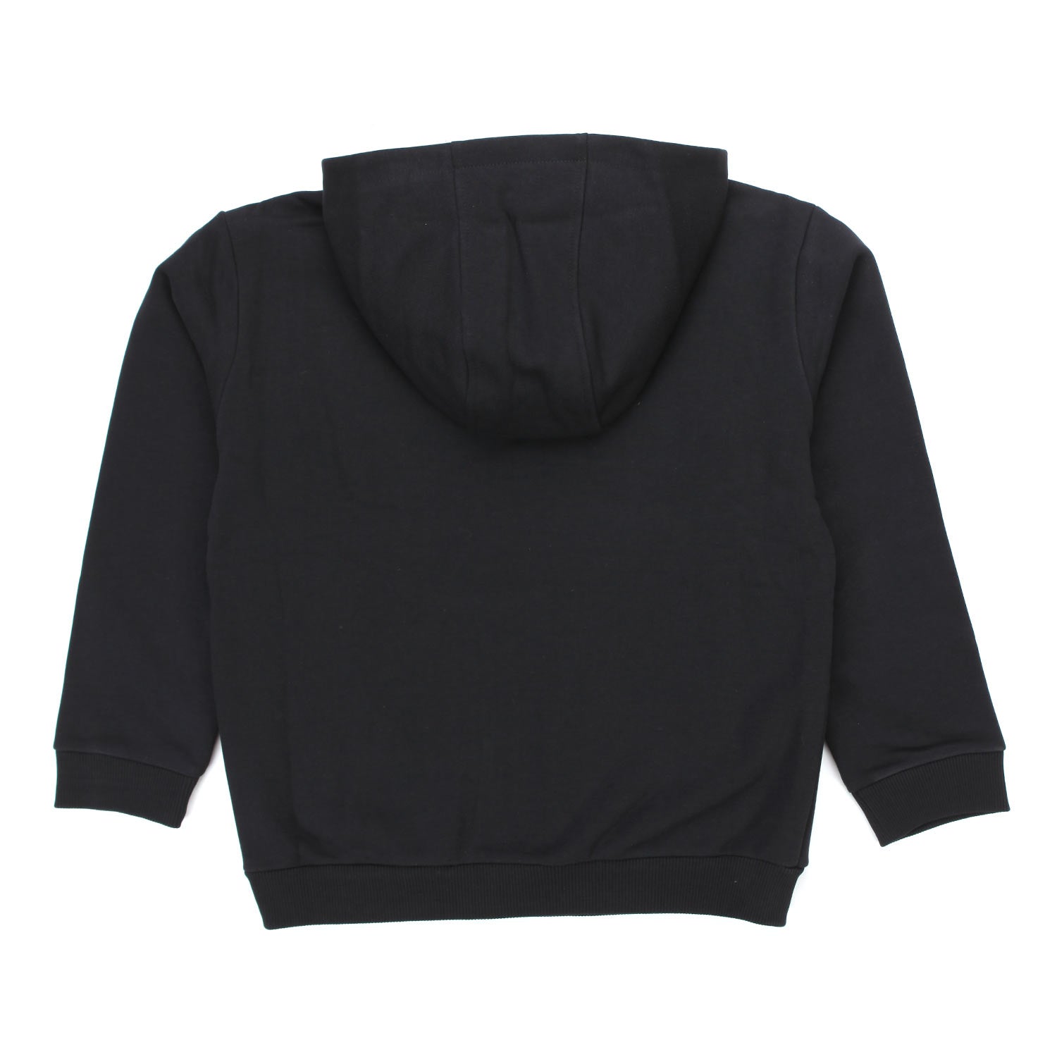 FELPA UNISEX NERA CON CAPPUCCIO E LOGO BLU - annameglio.com abbigliamento moda