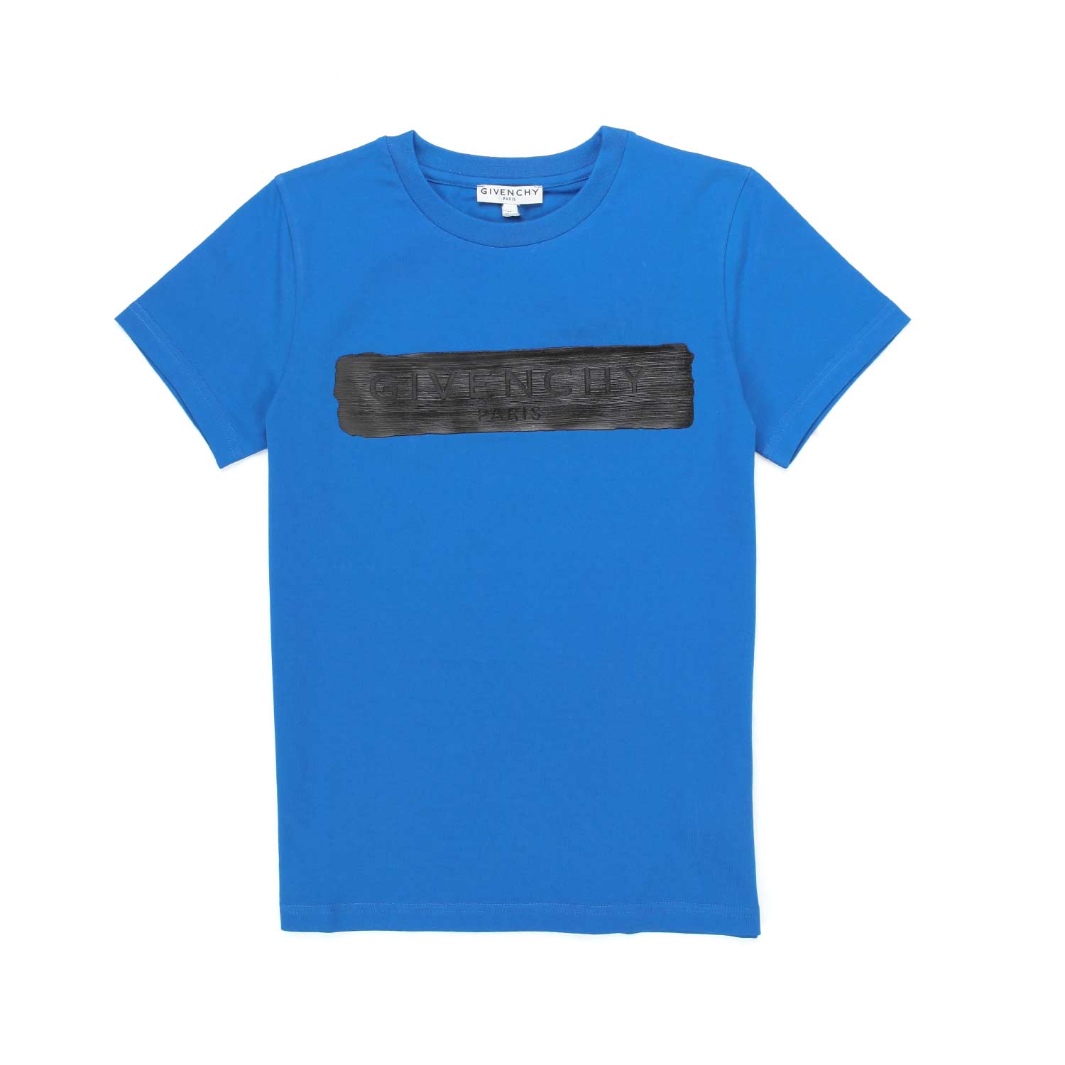 T-SHIRT AZZURRA CON LOGO NERO BAMBINO E TEEN - annameglio.com abbigliamento moda