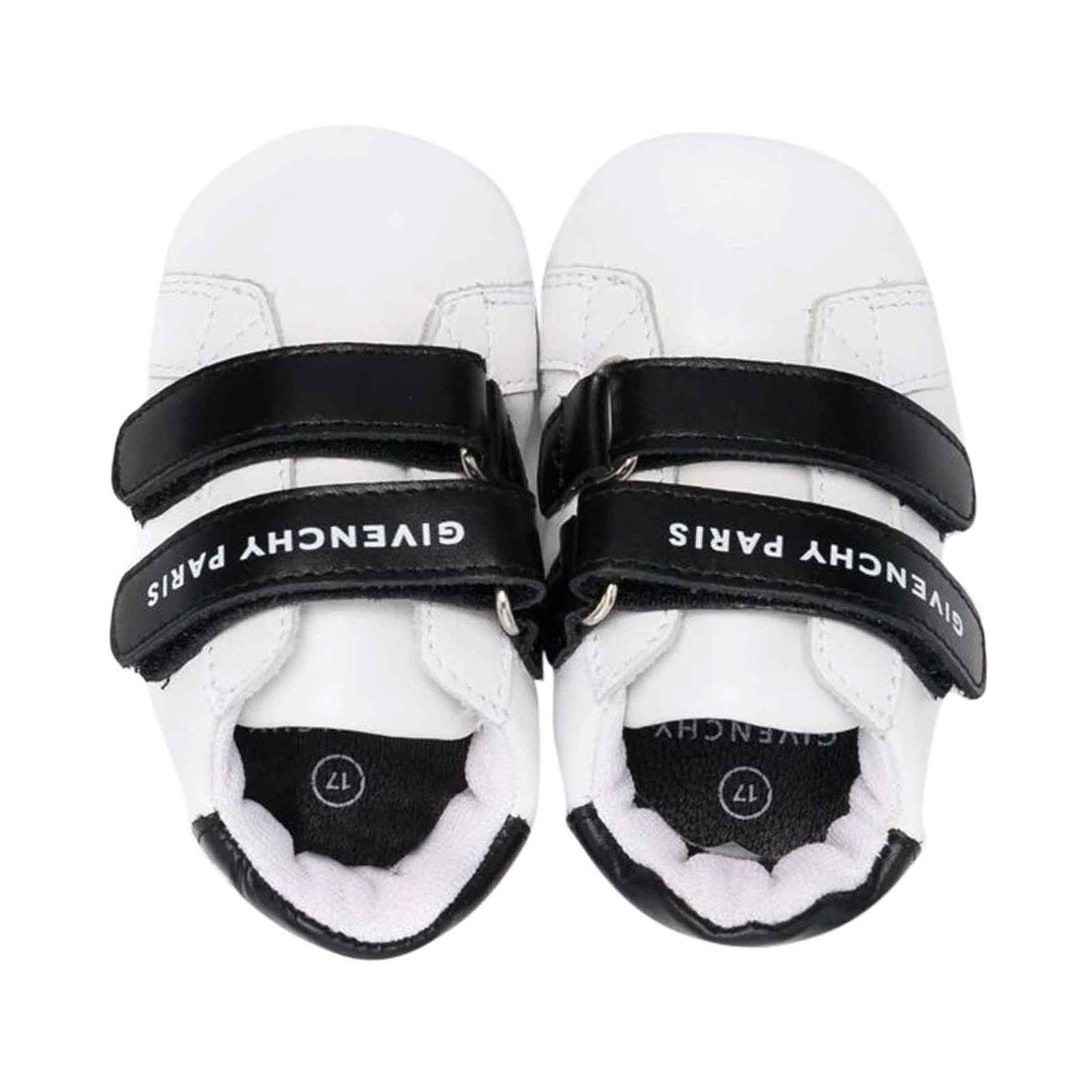 SCARPINA IN PELLE BIANCA E NERA BABY UNISEX - annameglio.com abbigliamento moda