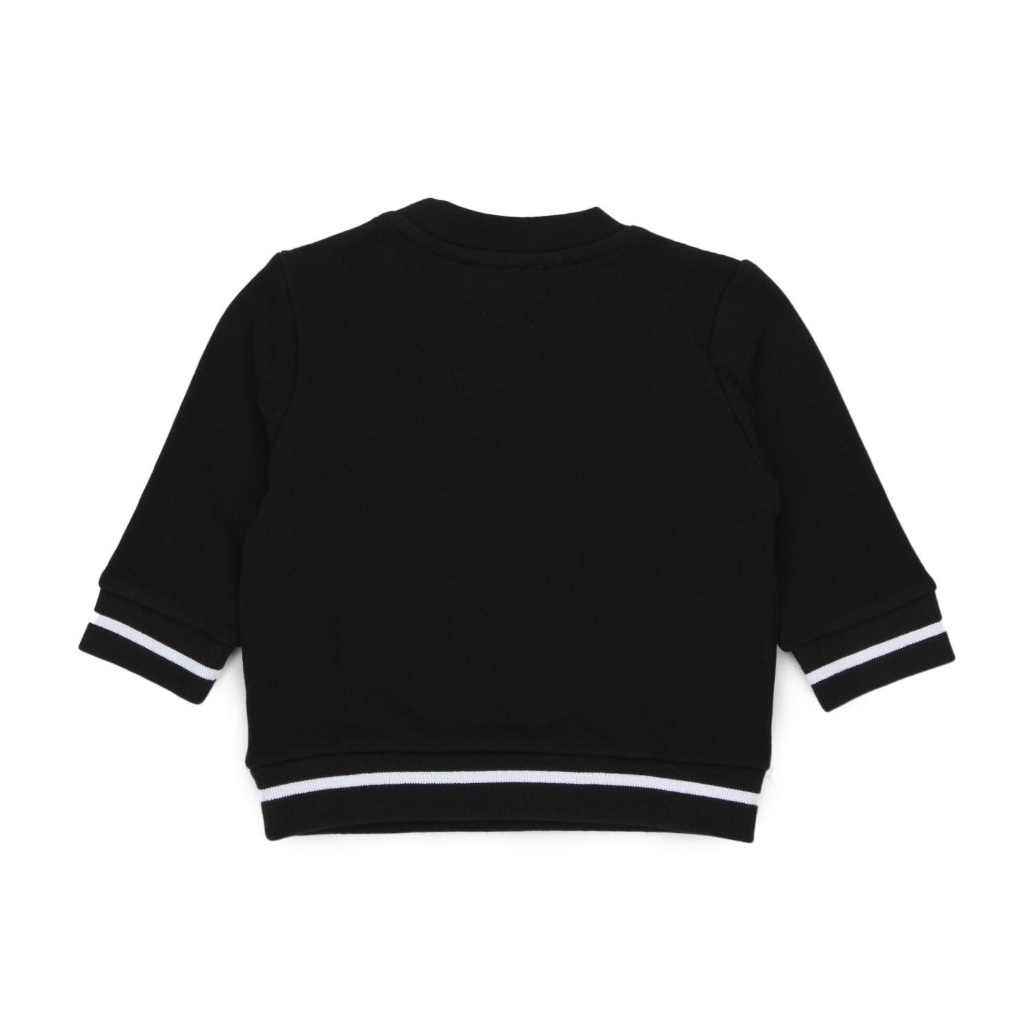 FELPA NERA CON LOGO FLUO BAMBINO - annameglio.com abbigliamento moda