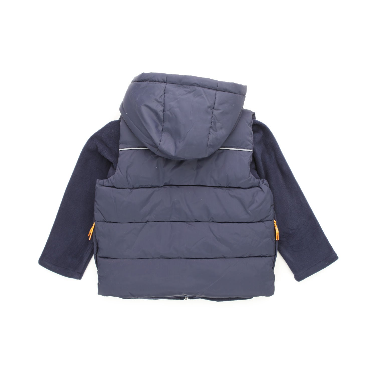 FELPA PILE BLU CON GILET TRAPUNTATO BAMBINO E TEEN - annameglio.com abbigliamento moda