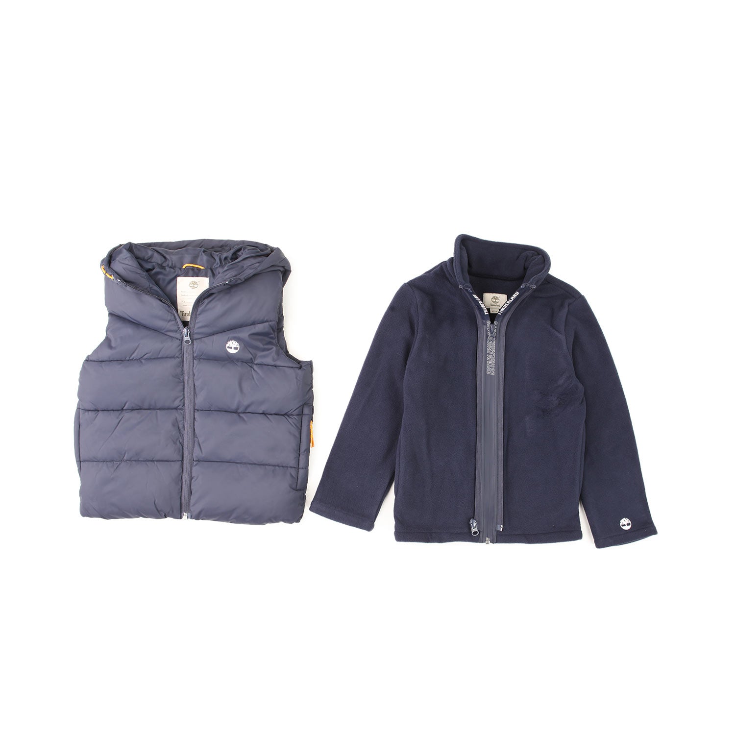 FELPA PILE BLU CON GILET TRAPUNTATO BAMBINO E TEEN - annameglio.com abbigliamento moda